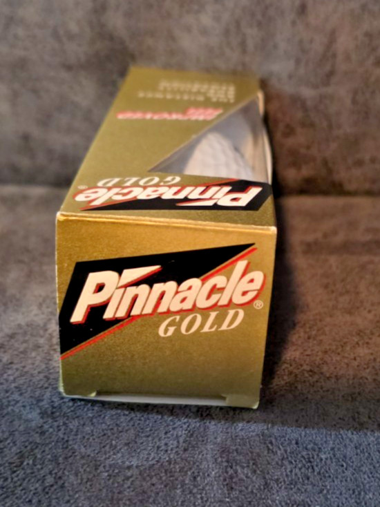 Vintage Claritin Syrup Pinnacle Gold Golf Balls 3 Pack Pharma Rep Promo NOS