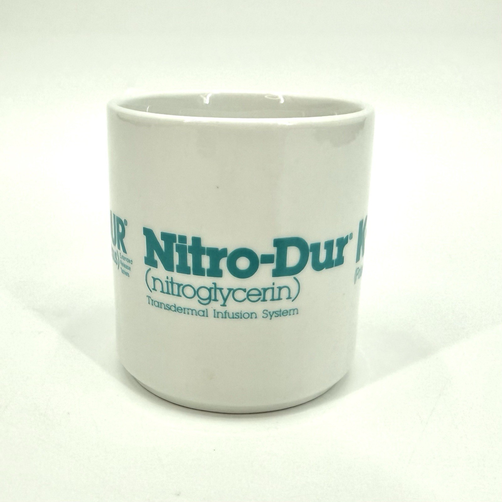 Pharma Drug Rep Collectible Theo-Dur Nitro-Dur K-Dur 20 Coffee Mug Nitroglycerin