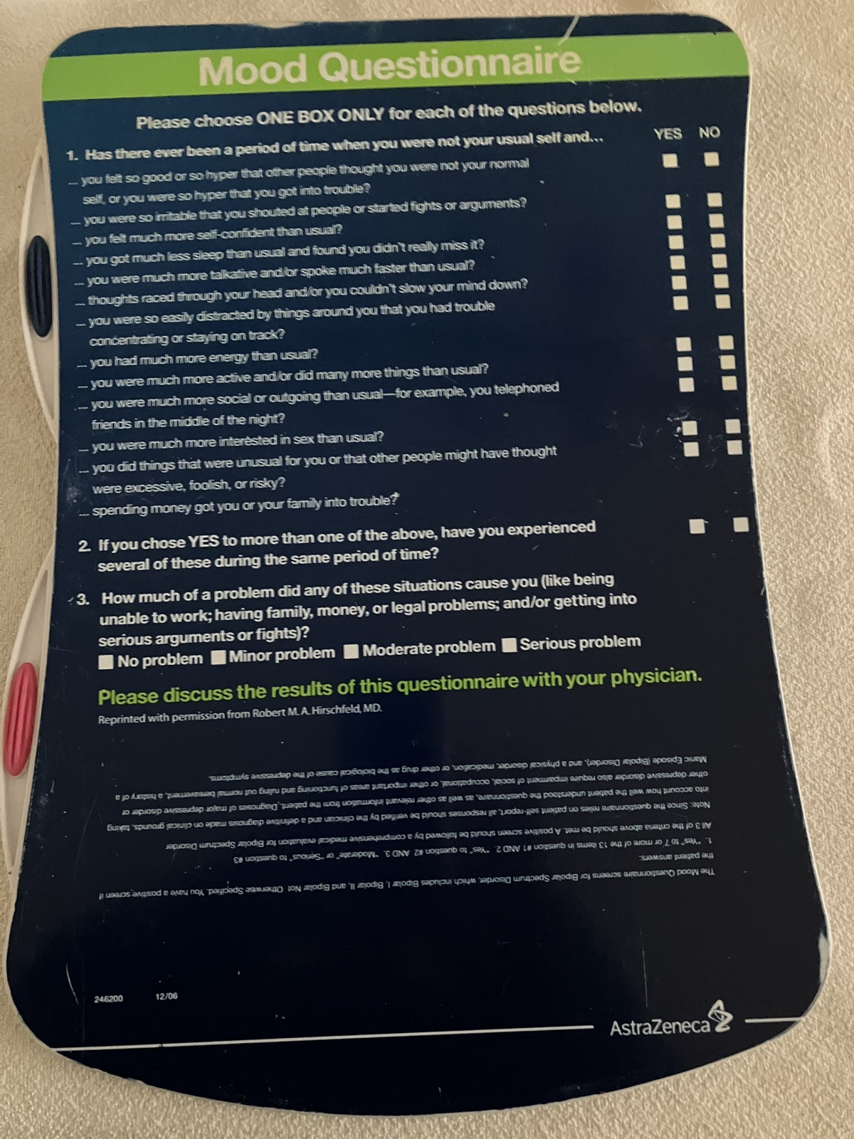 Seroquel Acrylic Clipboard Antipsychotic Drug Pharmaceutical Rep Promo Vtg 2000s