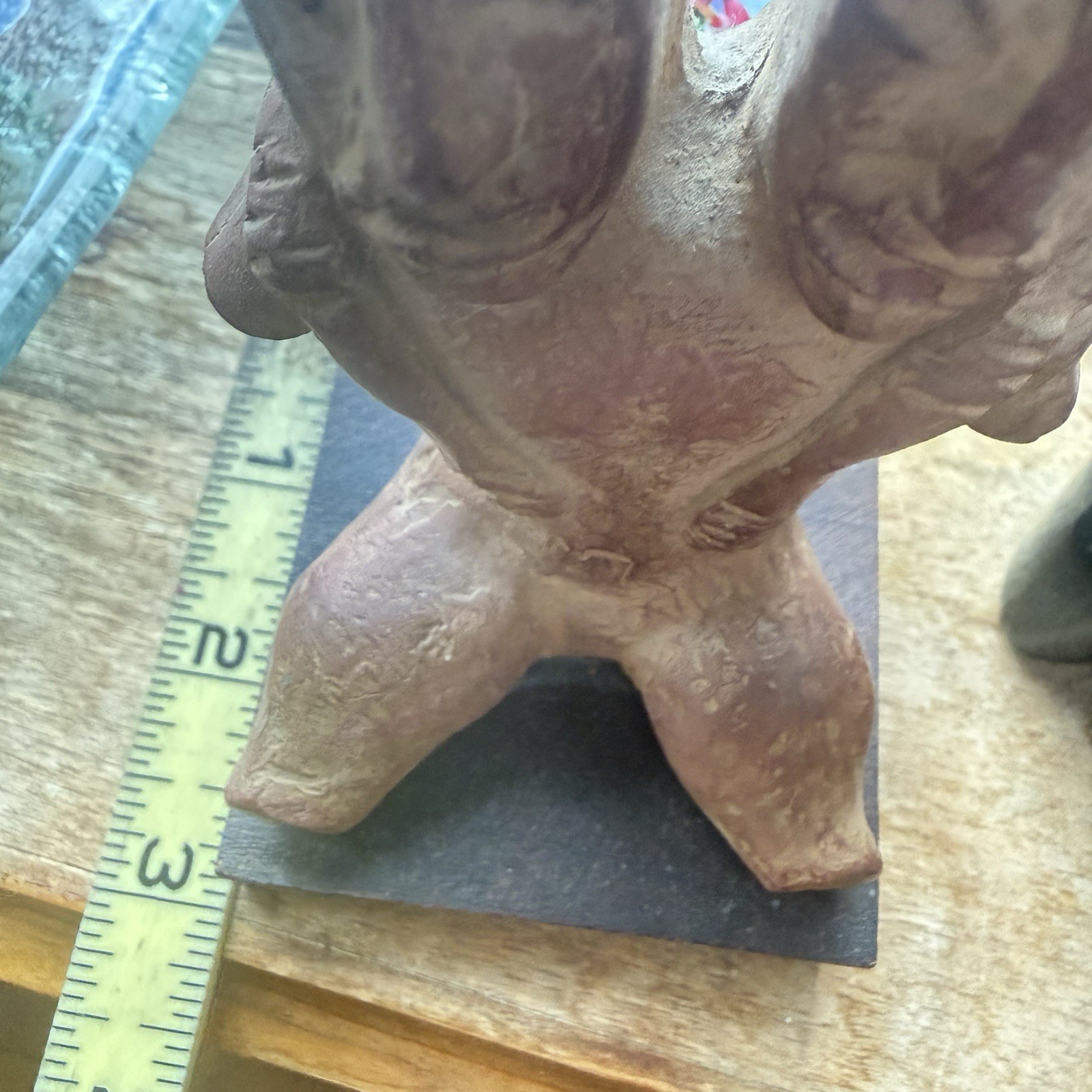 ETRAFON DUAL EMOTIONAL DISTRESS TERRACOTA FIGURE IN GOOD CONDITION