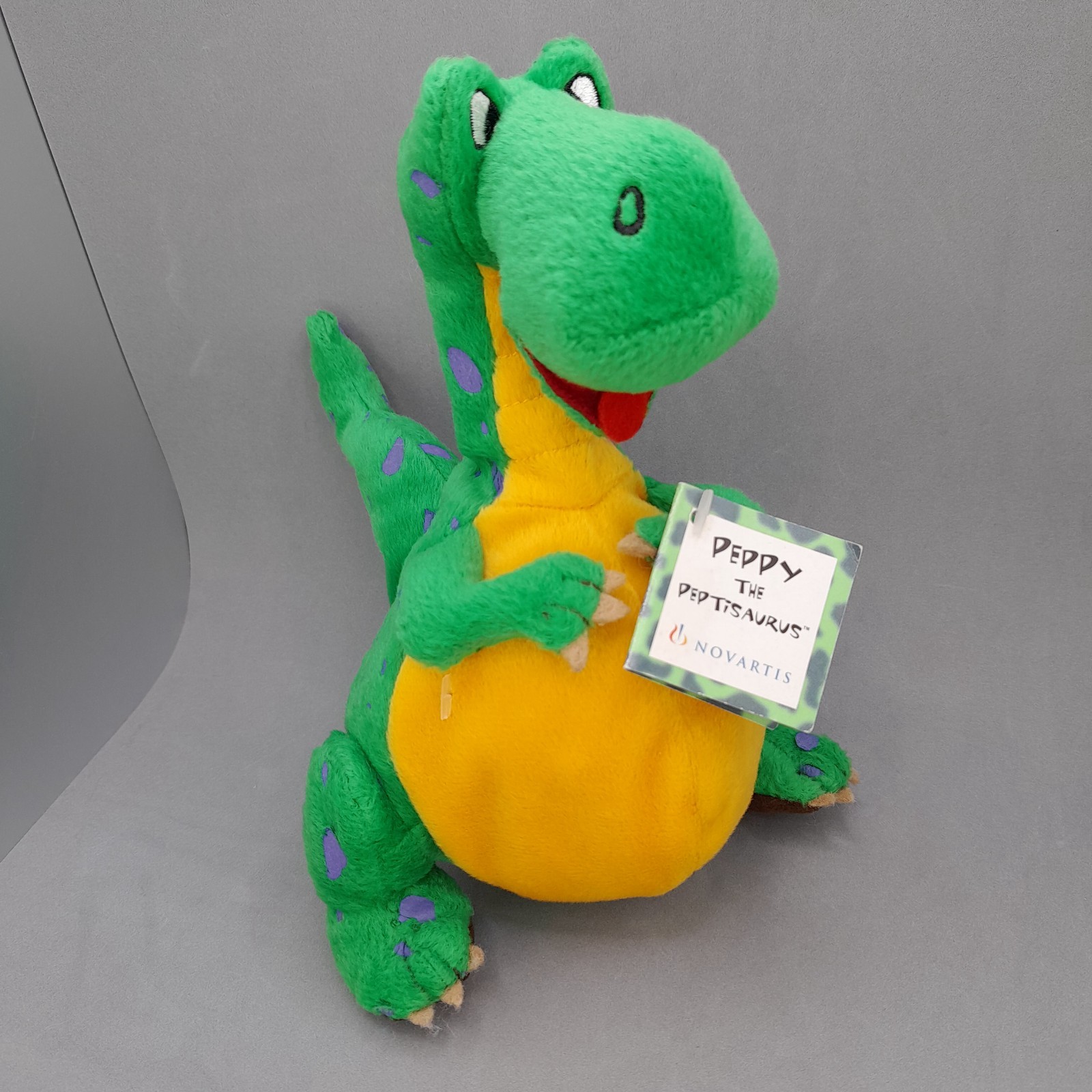 Peppy the Peptisaurus 8” Dinosaur Plush Green Toy New With Tags
