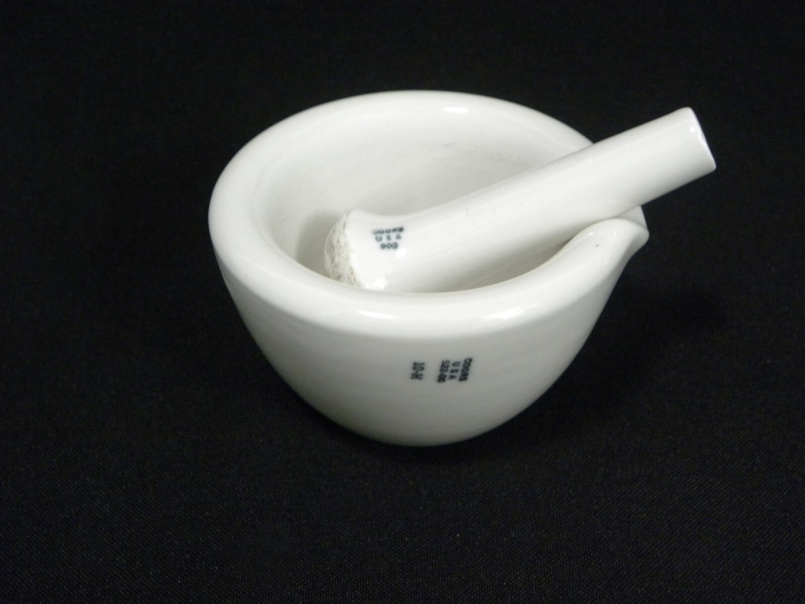 Vintage Used Coors USA Lab Mortar 522-00 and Pestle 000 Set, #5