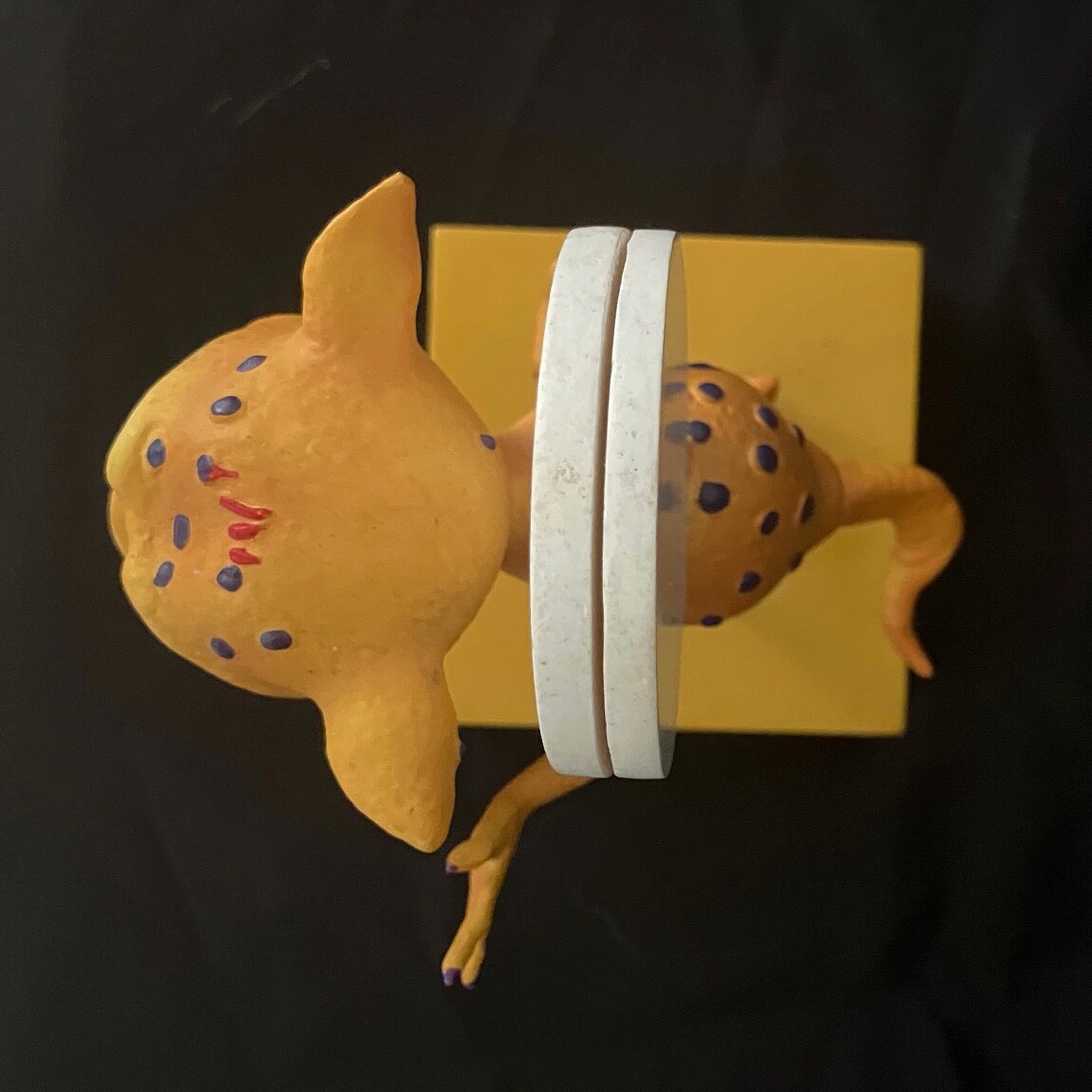 Drug Rep Lamisil Pharma Swag Advertising Nodder Creature Bobblehead Card Holder