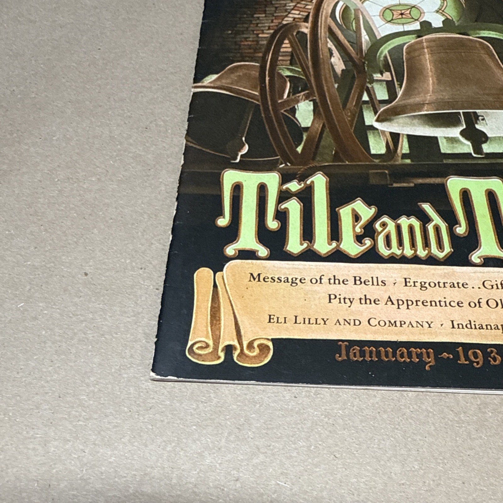 Tile And Till Magazine Eli Lilly And Company January 1936 Indianapolis Indiana