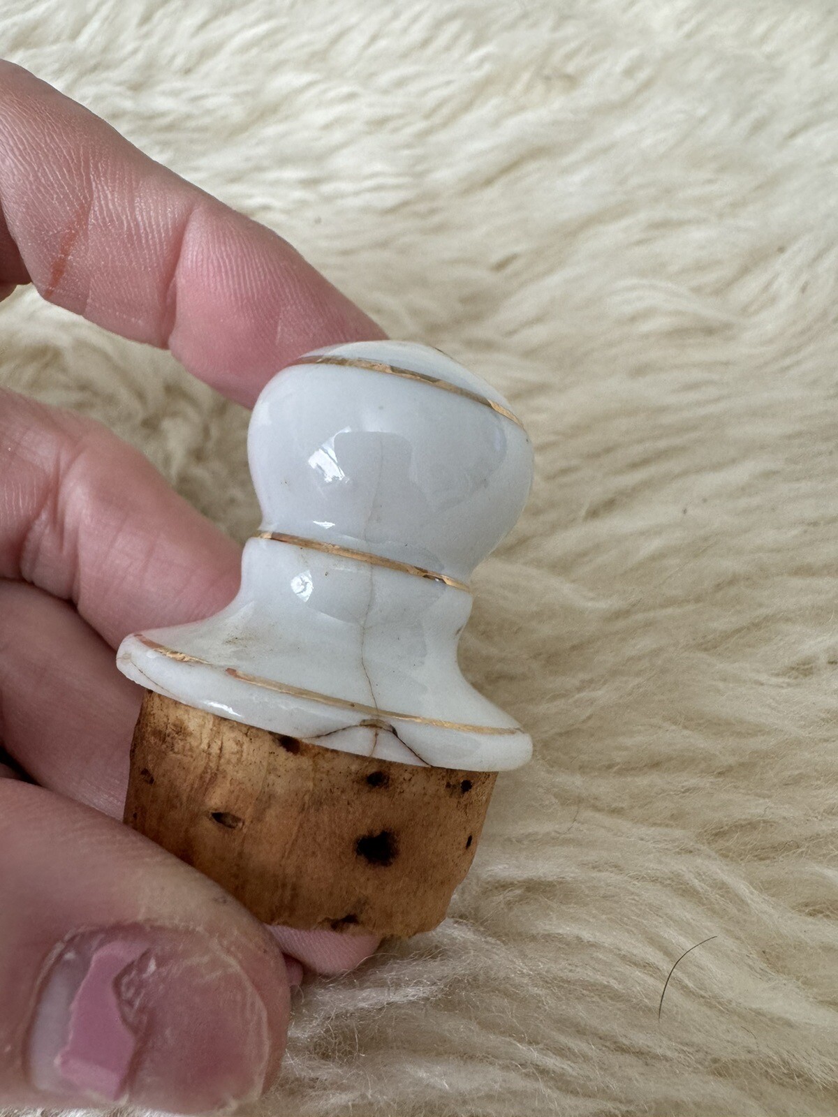 Vintage Porcelain FRENCH APOTHECARY JARS Salts- Cotton -Cologne -Astringent