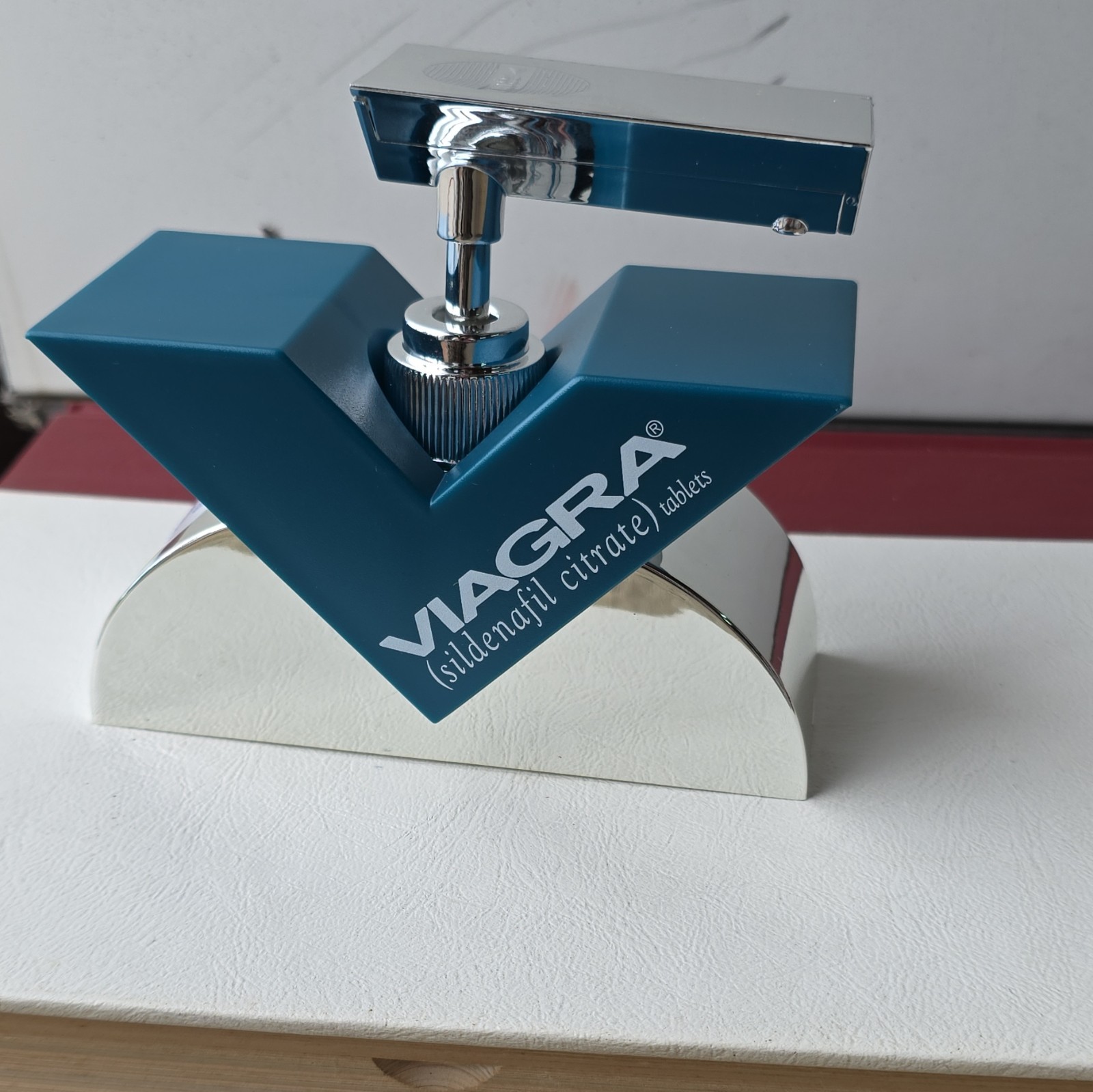 PFIZER Viagra Soap/Gel Dispenser Promotional Display w/ Box