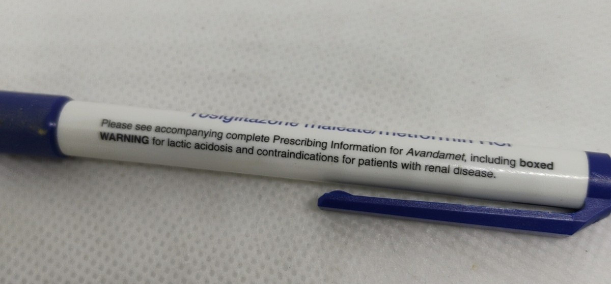 Vintage Pharmaceutical AVANDAMET Drug Rep Advertising Click Pen Works