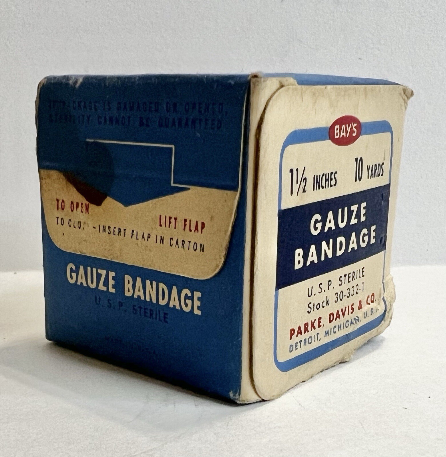 Vintage Unopened Box of Bay’s Gauze Bandage