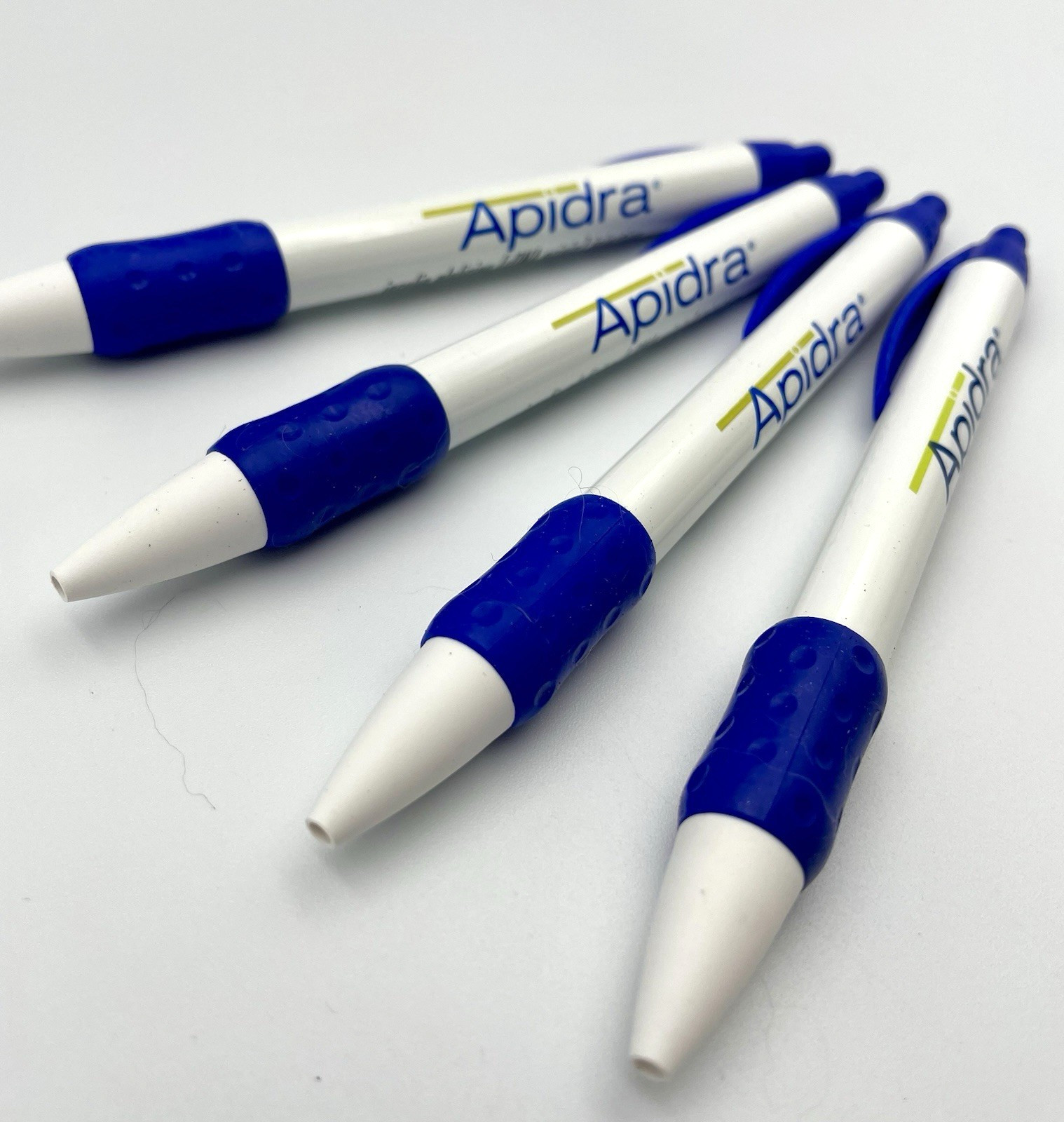Apidra Pharmaceutical Drug Rep Promo BIC Ballpoint Pens Lot of 4 Collectible