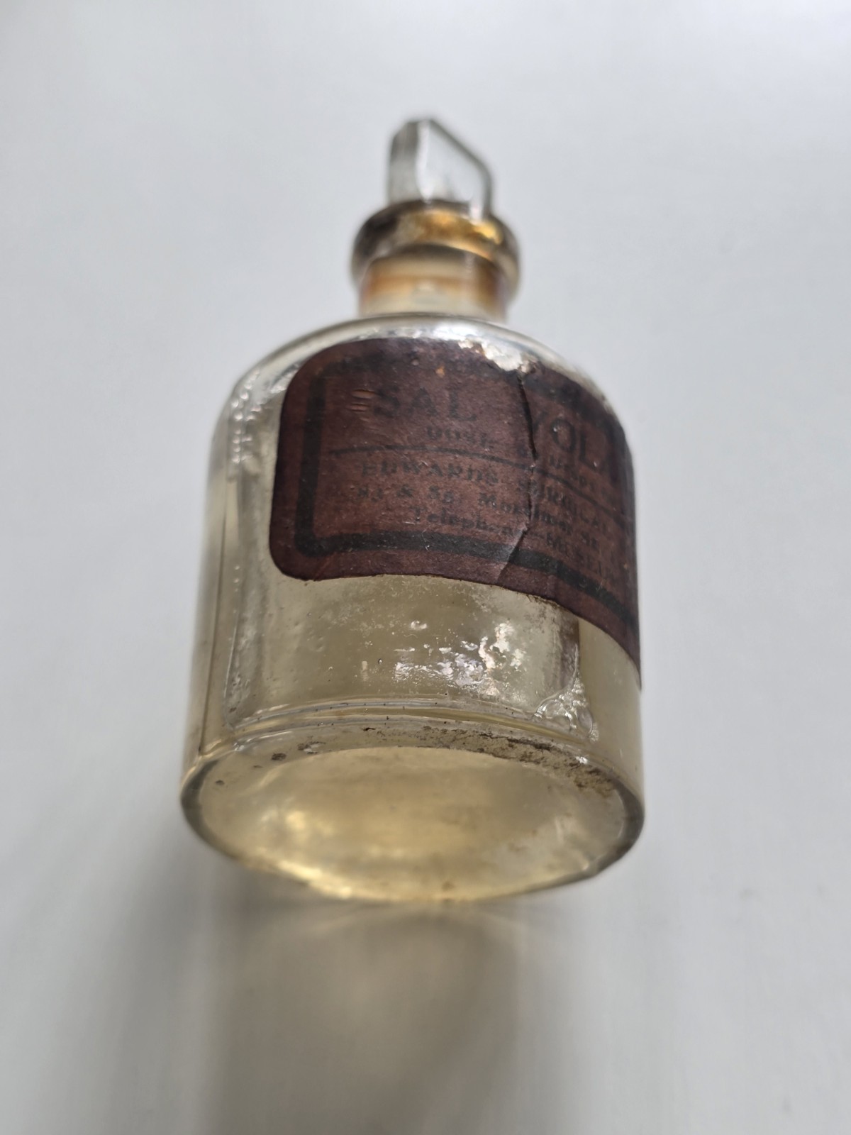 Antique Sal Volatile Bottle Chemist Drug Apothecary Display