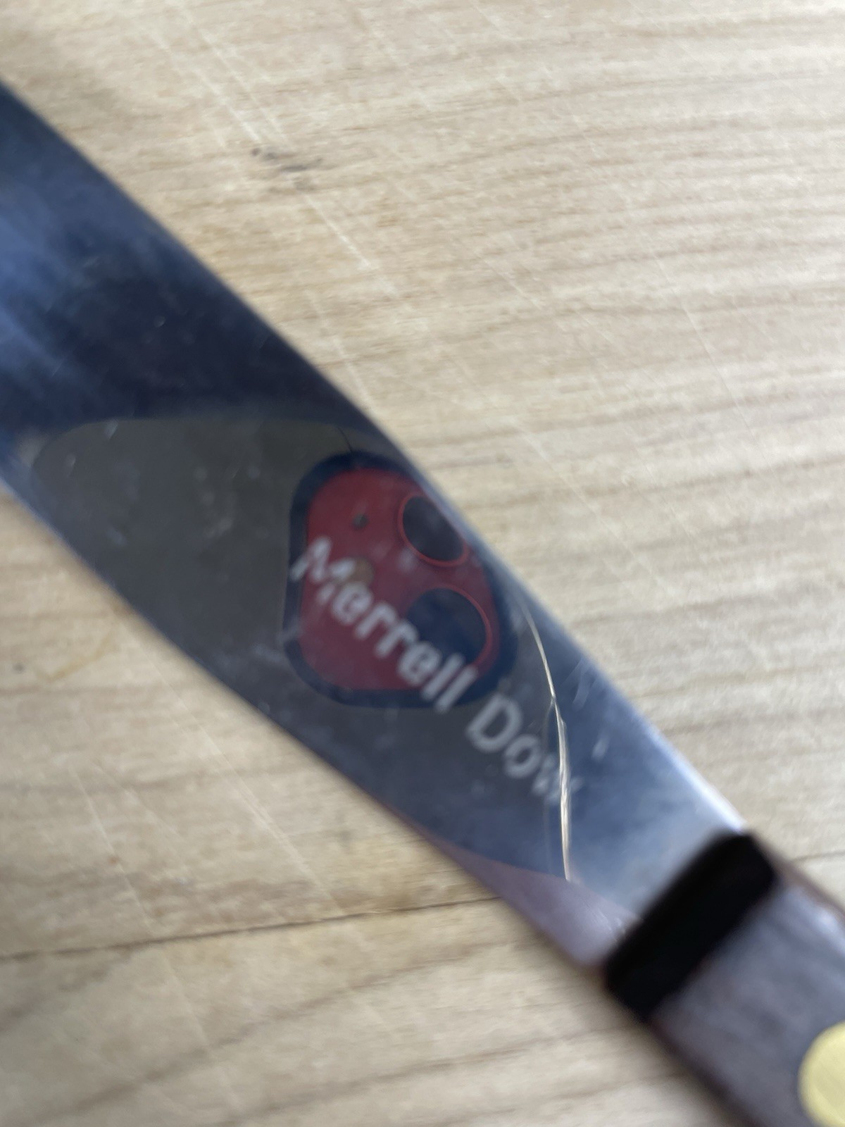 Merrill Dow Pharmacy Spatula Wood Handle Bricanyl Advertising 7 3/4″