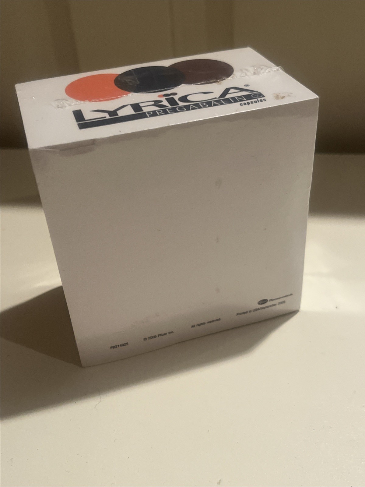 NIP 2005 Lyrica Pregabalin Note Pad Pfizer Pharmaceutical Drug Rep Narcotic 3.5”