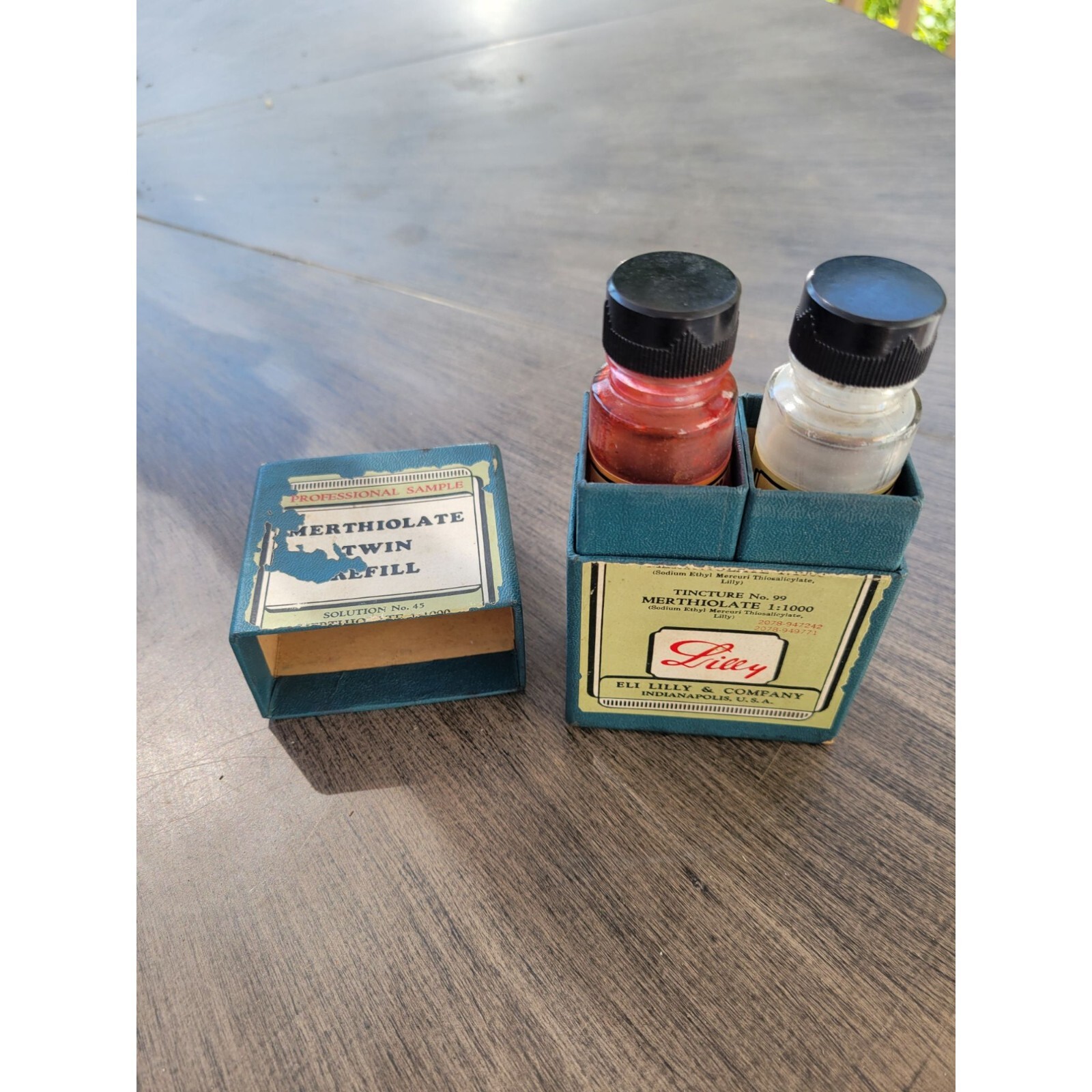 Eli Lilly Merthiolate Twin Refill Professional Sample Vtg medical original Box