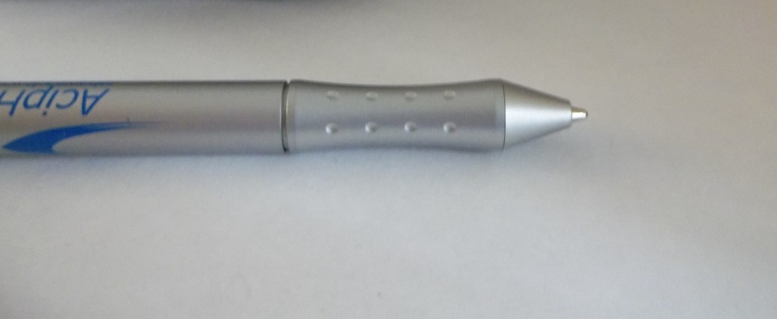 AcipHex Promotional Pen/Flashlight Metal w/Rubberized Grip – Medium Weight