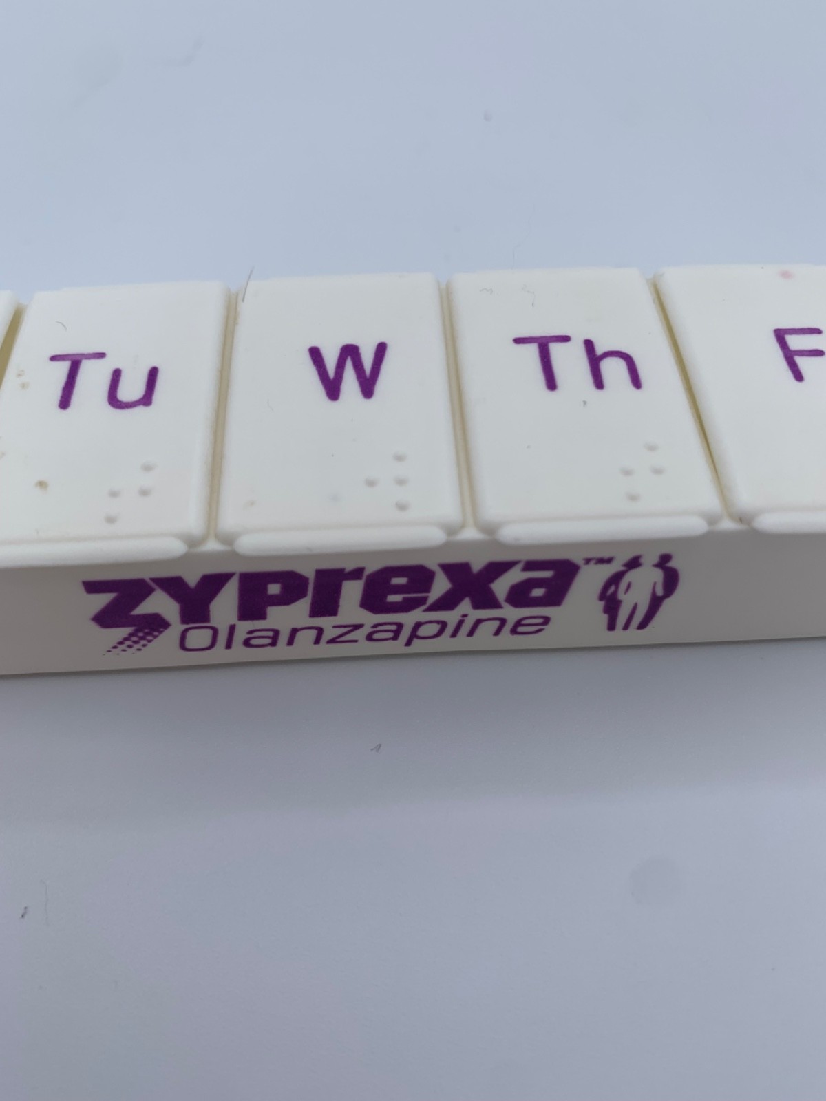 Vintage Zyprexa Olanzapine Weekly Pill Organizer Medical Drug Pharmaceutical Rar
