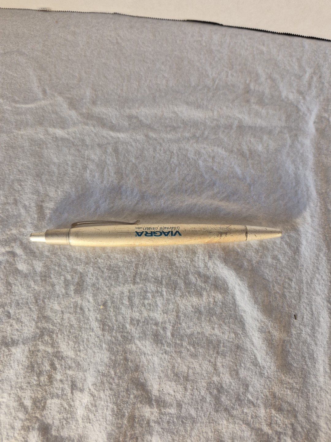 VINTAGE MARBLED DESIGN VIAGRA HEAVY METAL PEN PROMOTIONAL EARLY RARE