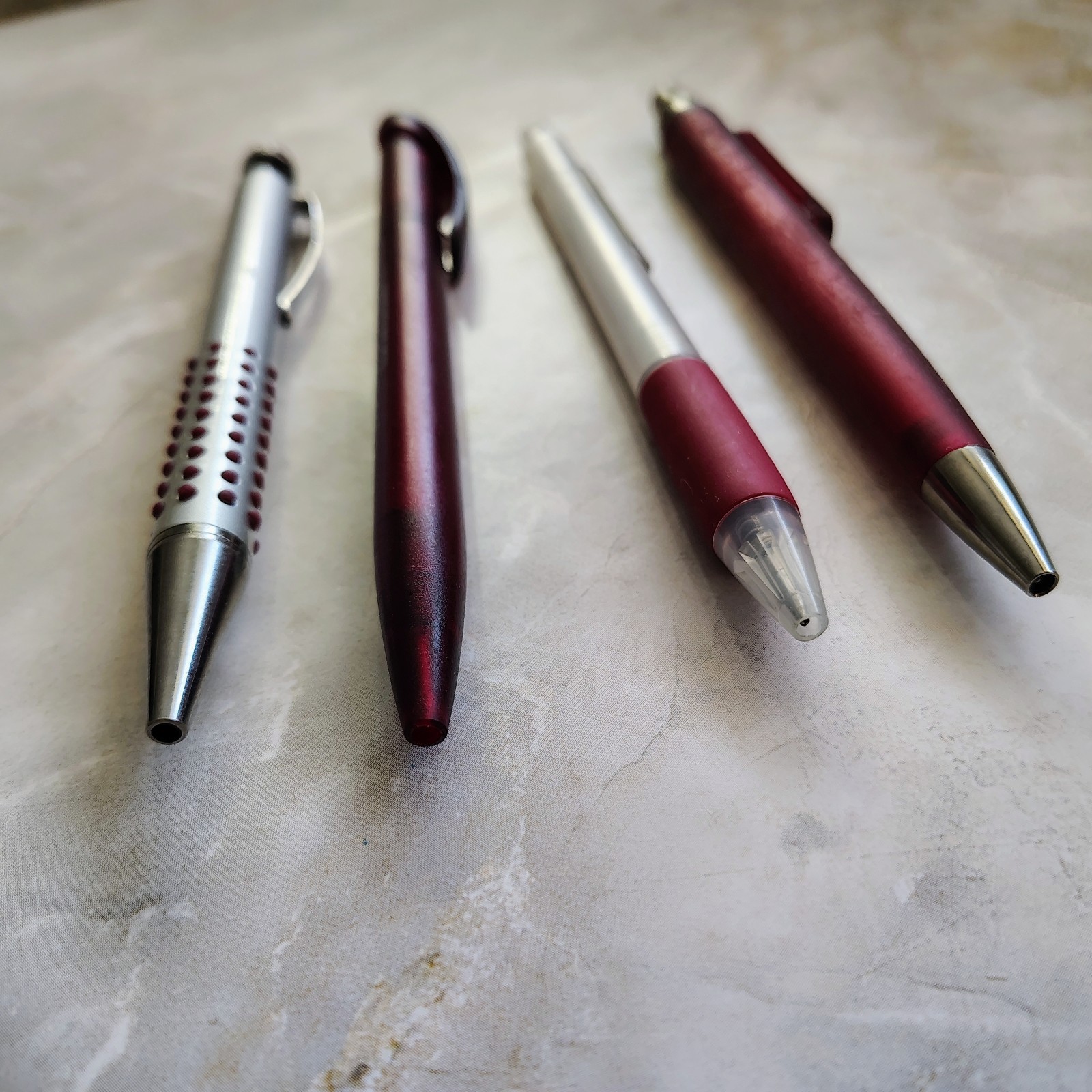Lot Of 4 Aricept Metal Plastic Pharmaceutical Drug Rep Promo Advertising Pens