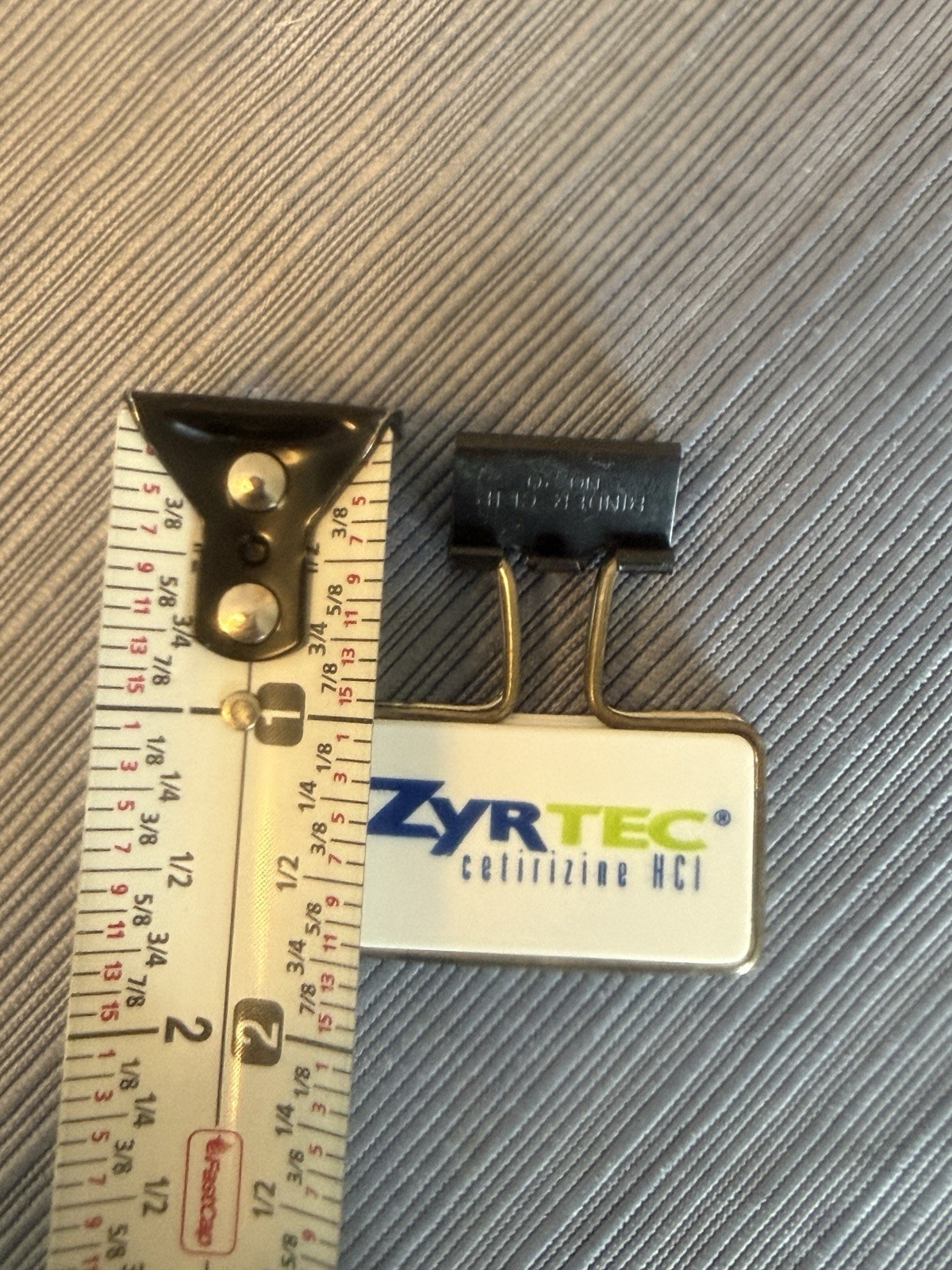 Zyrtec Brand Logo Pharmaceutical Advertising Binder Clip Sales Promotional Item