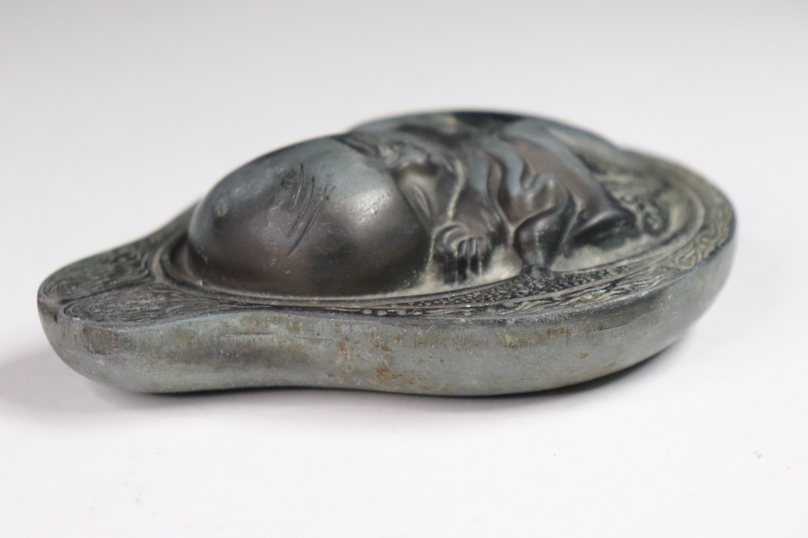 VTG Tabron Metal Paperweight Salesman Sample Gift Fetal Baby Parke-Davis (s824)