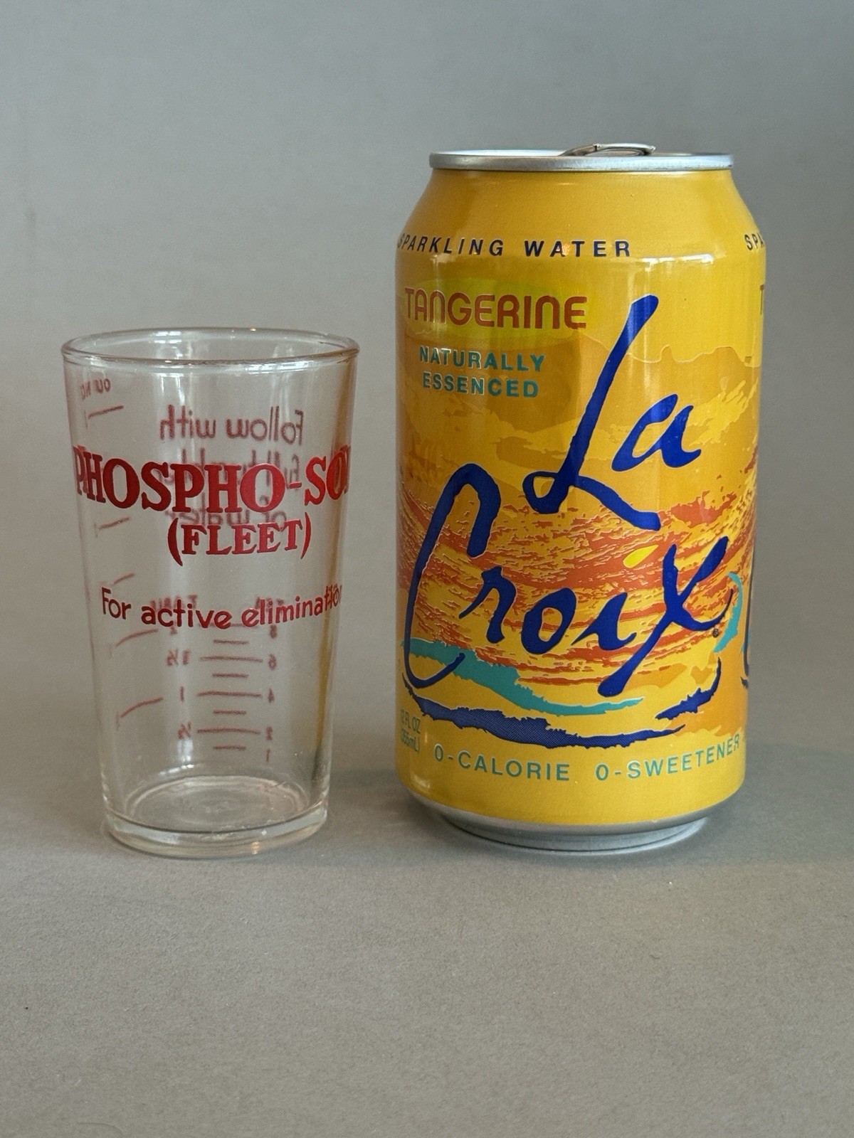Vintage Medical Glass Phospho-Soda (Fleet) Shot Glass Measuring Cup