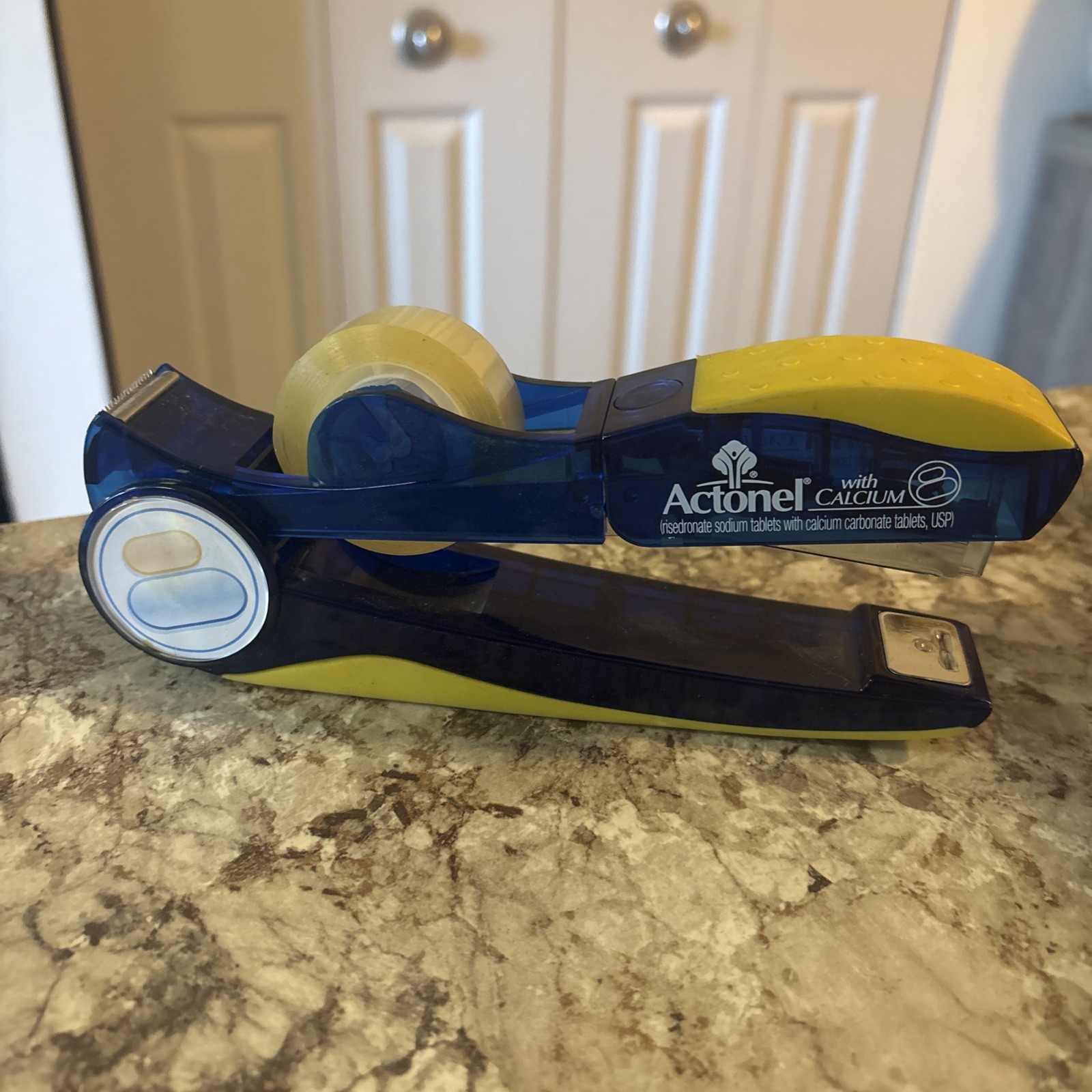 Actonel Pharmaceutical Drug Rep Advertising Doctor Stapler Tape Dispenser