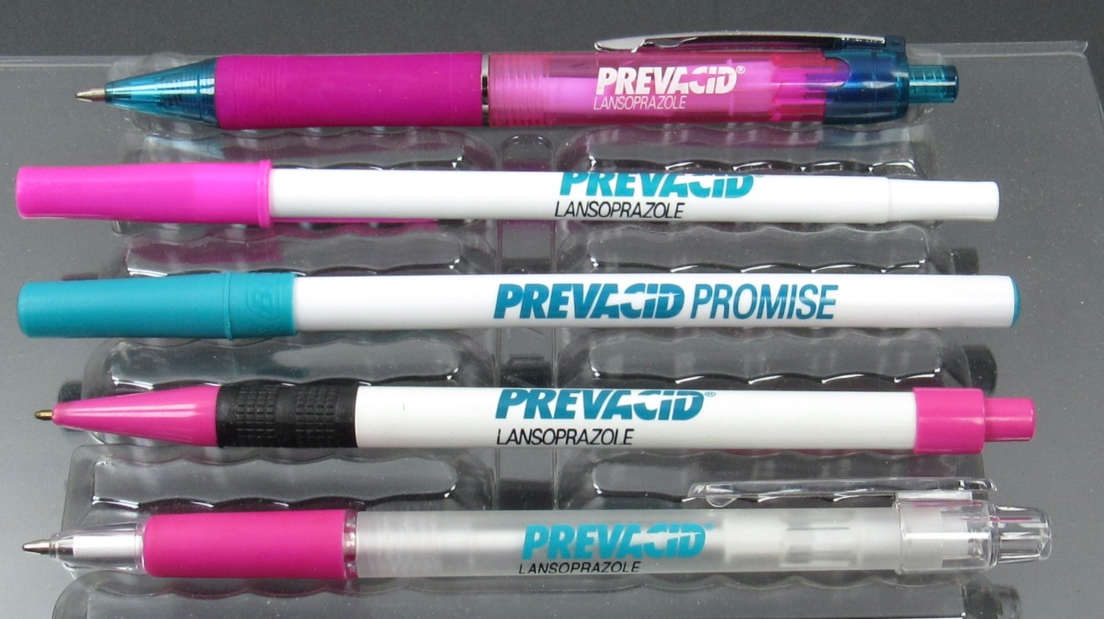 Lot of 5 Prevacid PENS Drug Rep Pharmaceutical Promo Medical Advertising