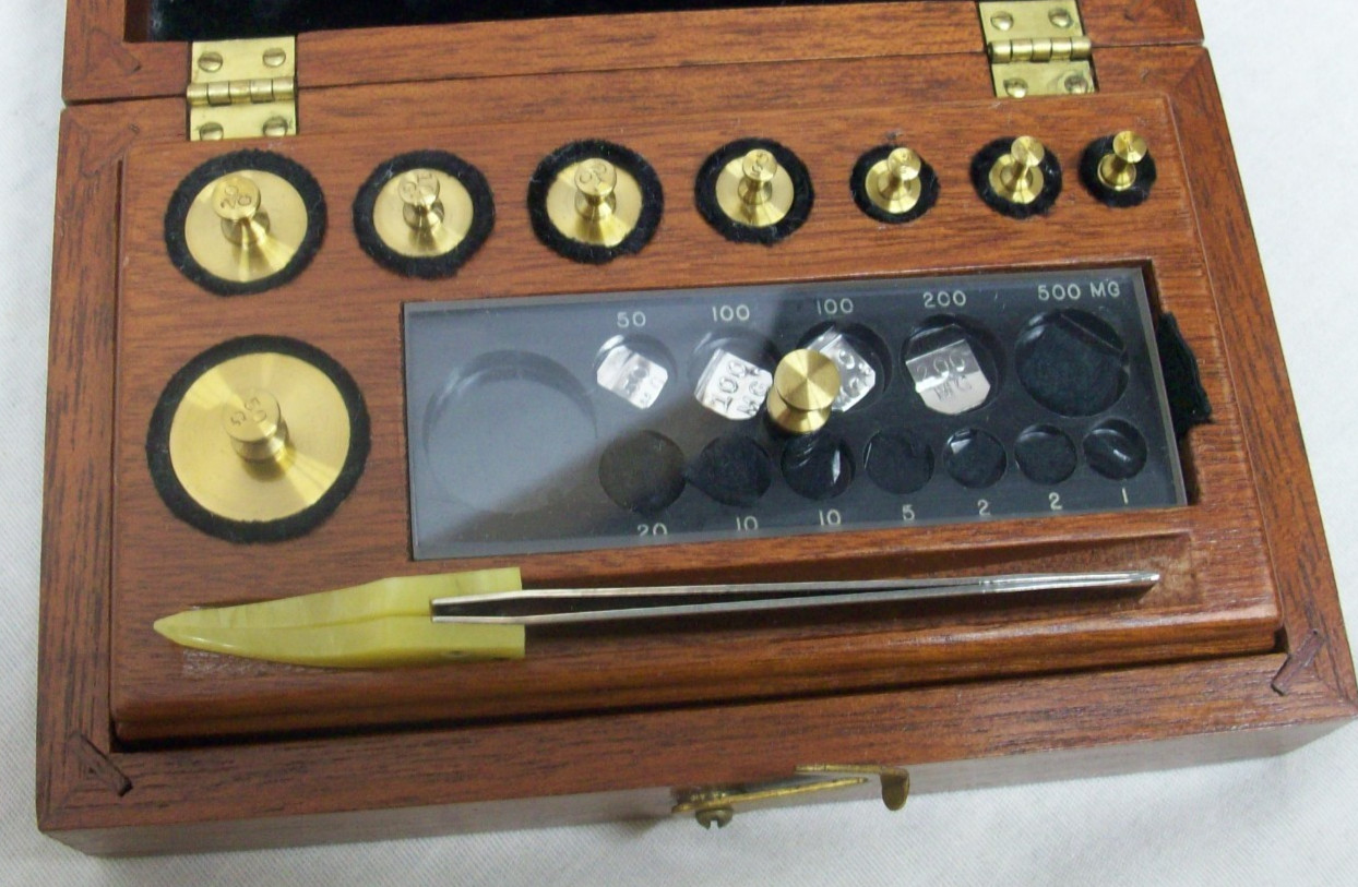 Vintage “Christian Becker” Weight Set for Gold, Medicine, Laboratory Measuring