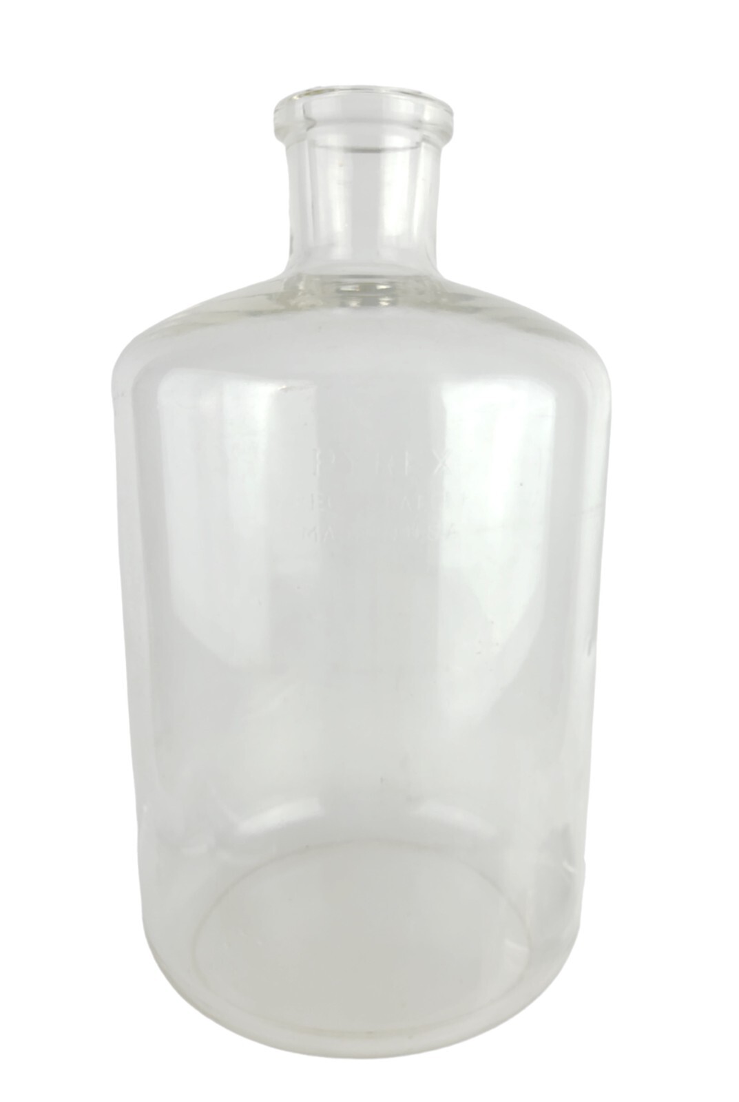 17” Tall Vintage Pyrex Clear Glass Science Labware Bottle Hand Blown