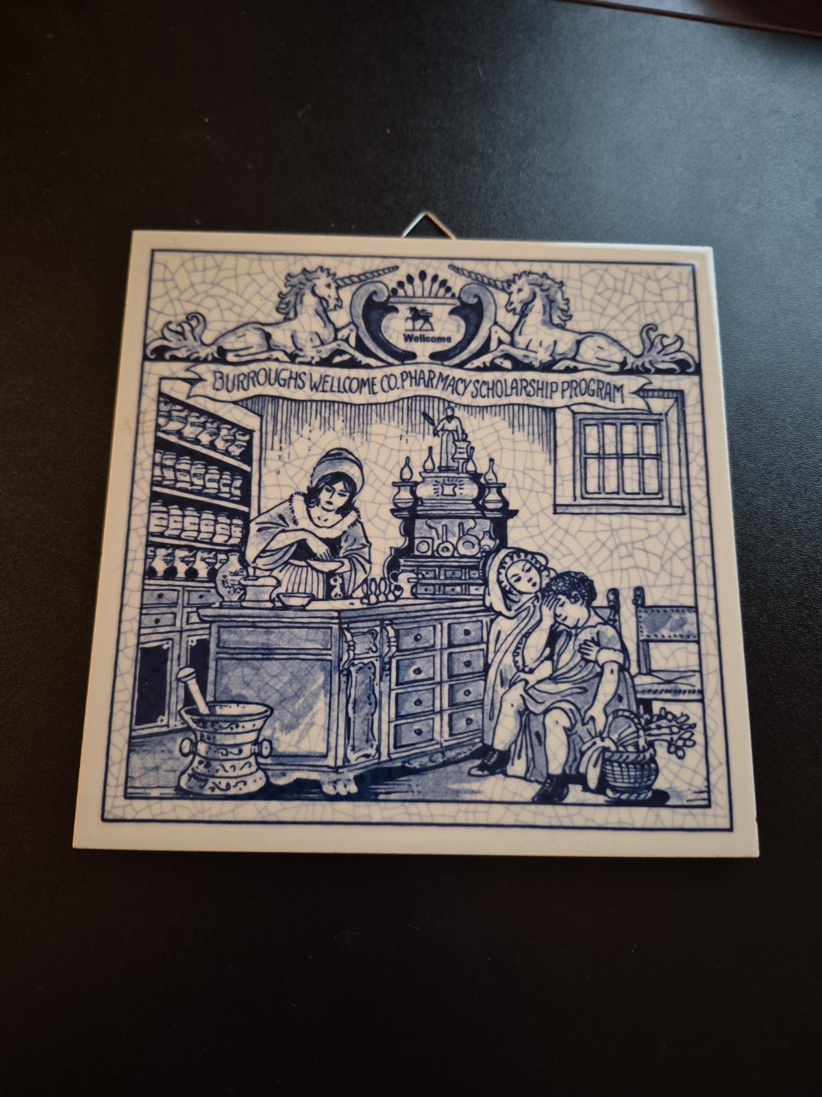 Vintage 1984 Delft Holland Blue Hand Painted Porcelain Tiles 6×6 – Set of 10