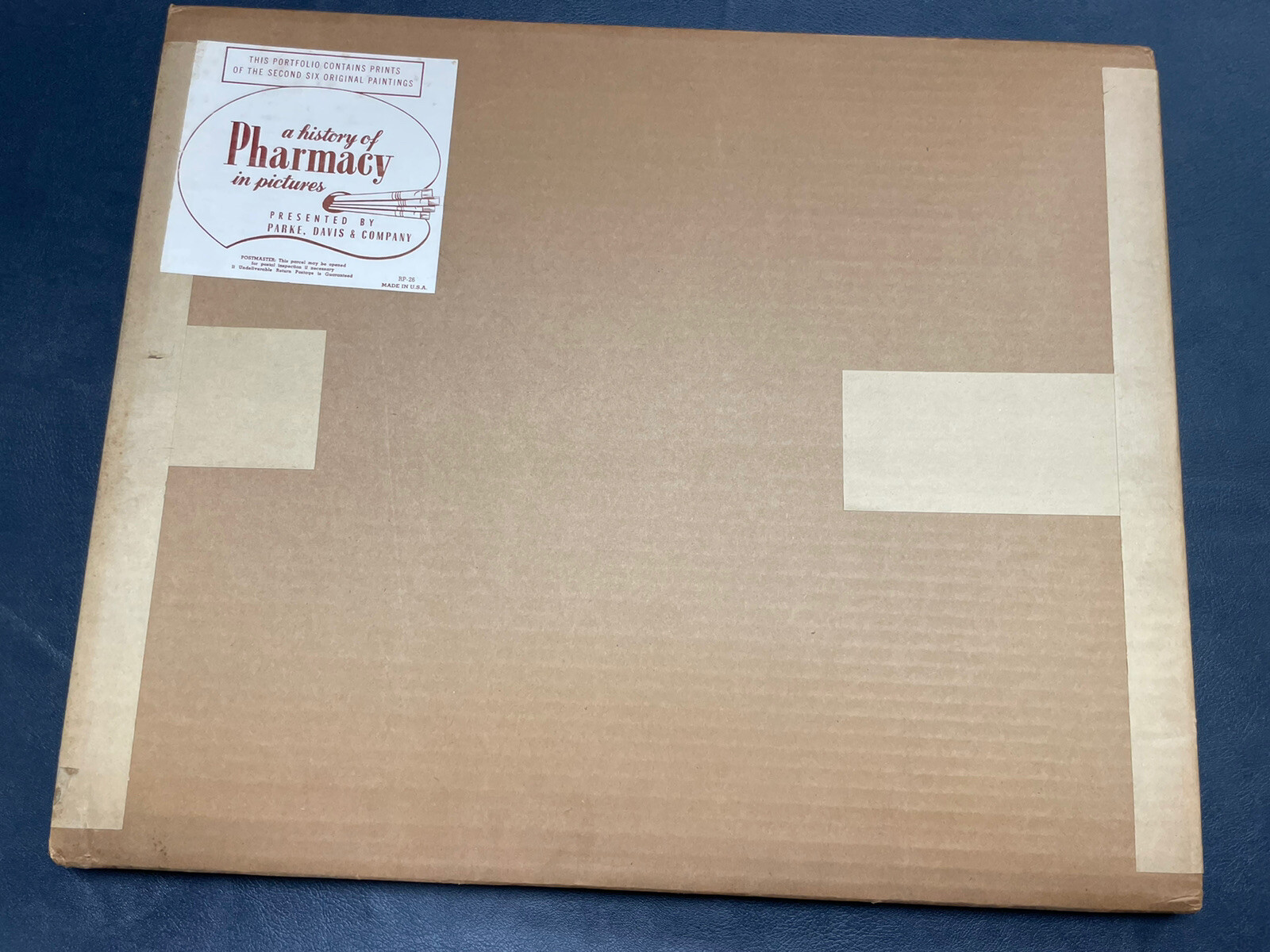 History Of Pharmacy SEALED In Pictures Orig Parke Davis Company Art Prints 1950S