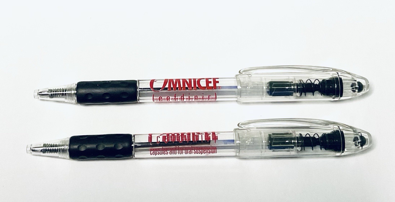 OMNICEF PHARMACEUTICAL REP PENS (2) RETRACTABLE REFILLABLE