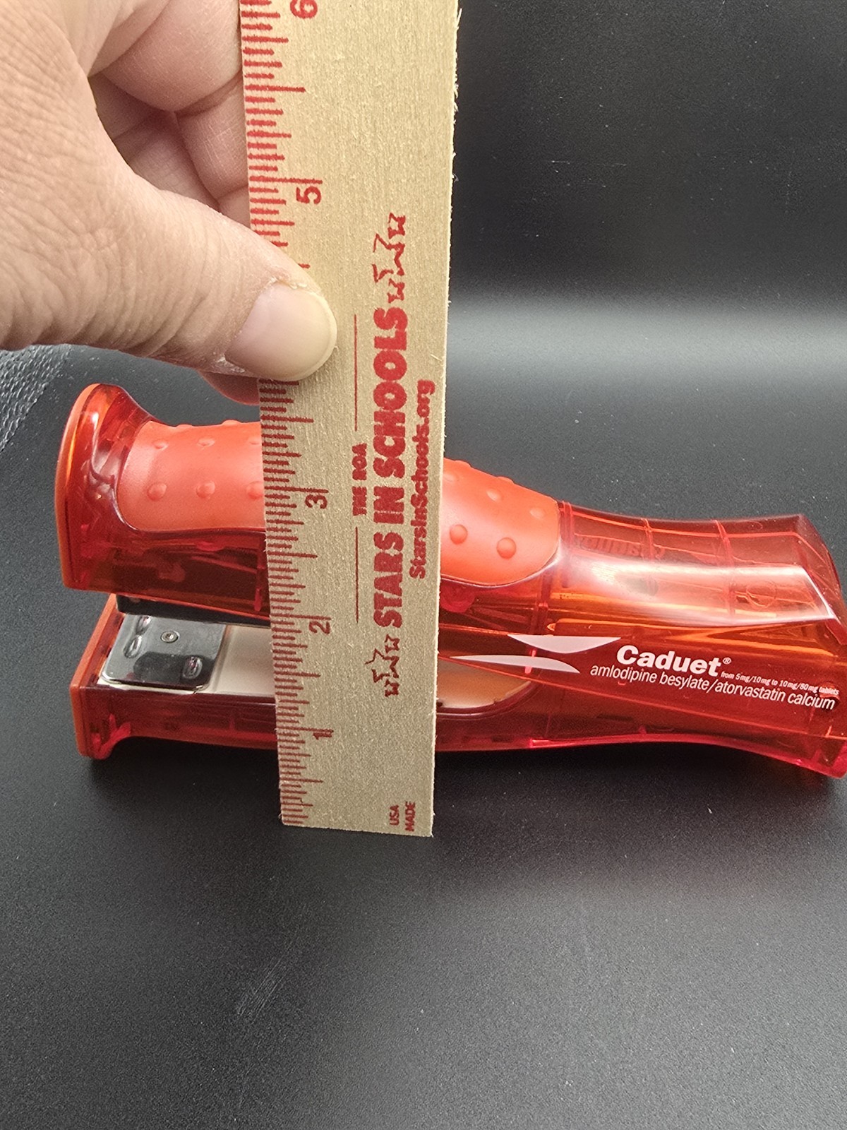 Drug Rep Stapler Pharmaceutical Collectable Duragesic Caduet Amlodipine
