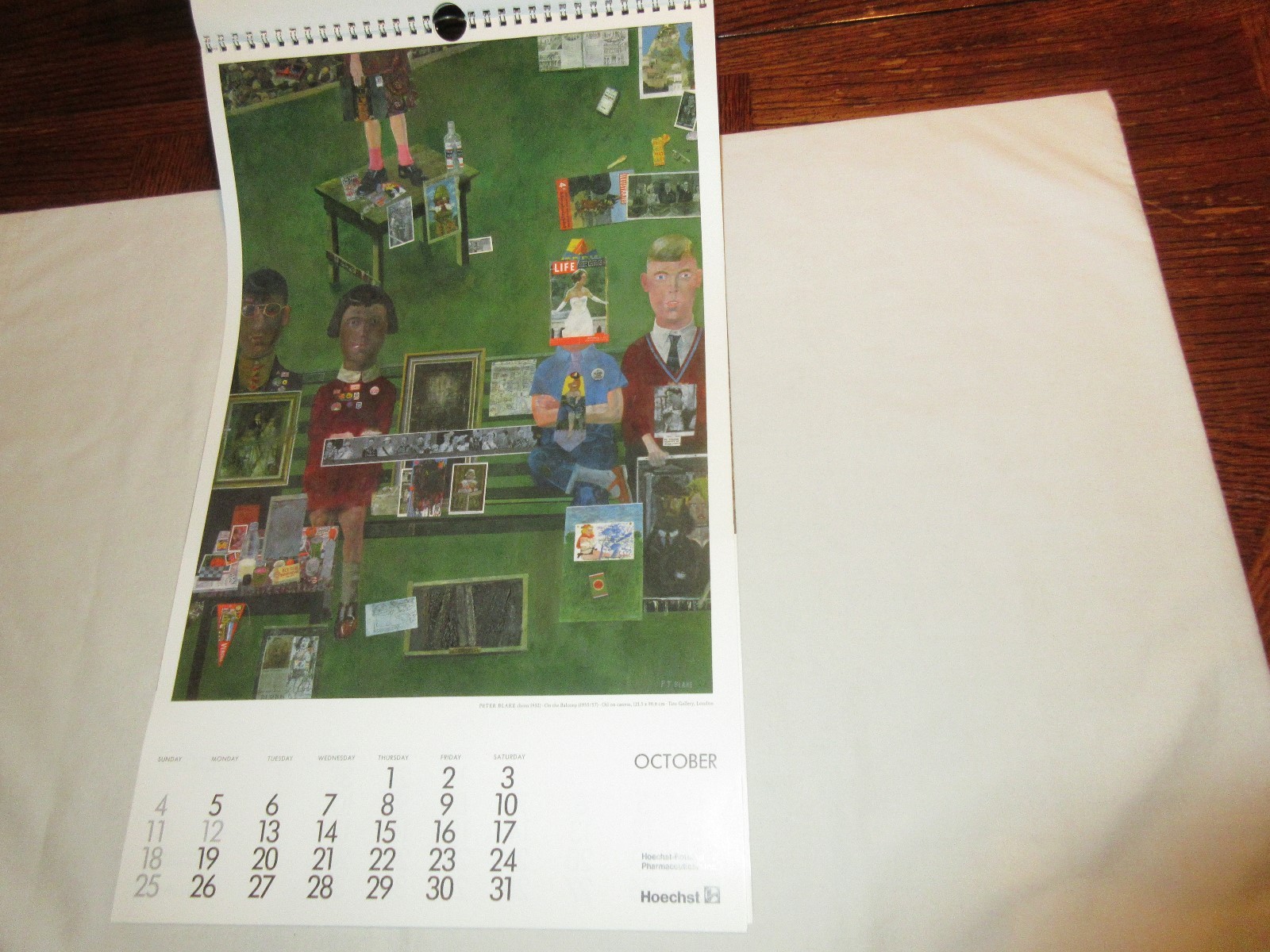 Rx , Pharmacy , Calendar , Hoechst-Roussel Pharmaceuticals Inc.,1992 , Vintage