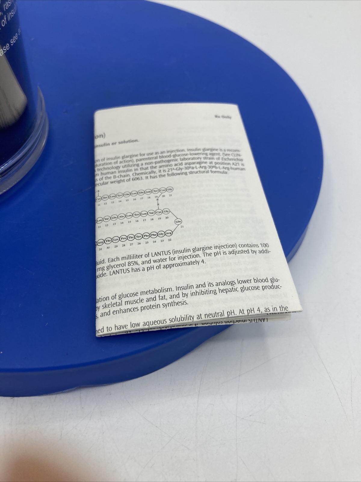 Lantus Pharmaceutical Rep Pencil Pen Holder Office Supply RDNA Open 24 Hours