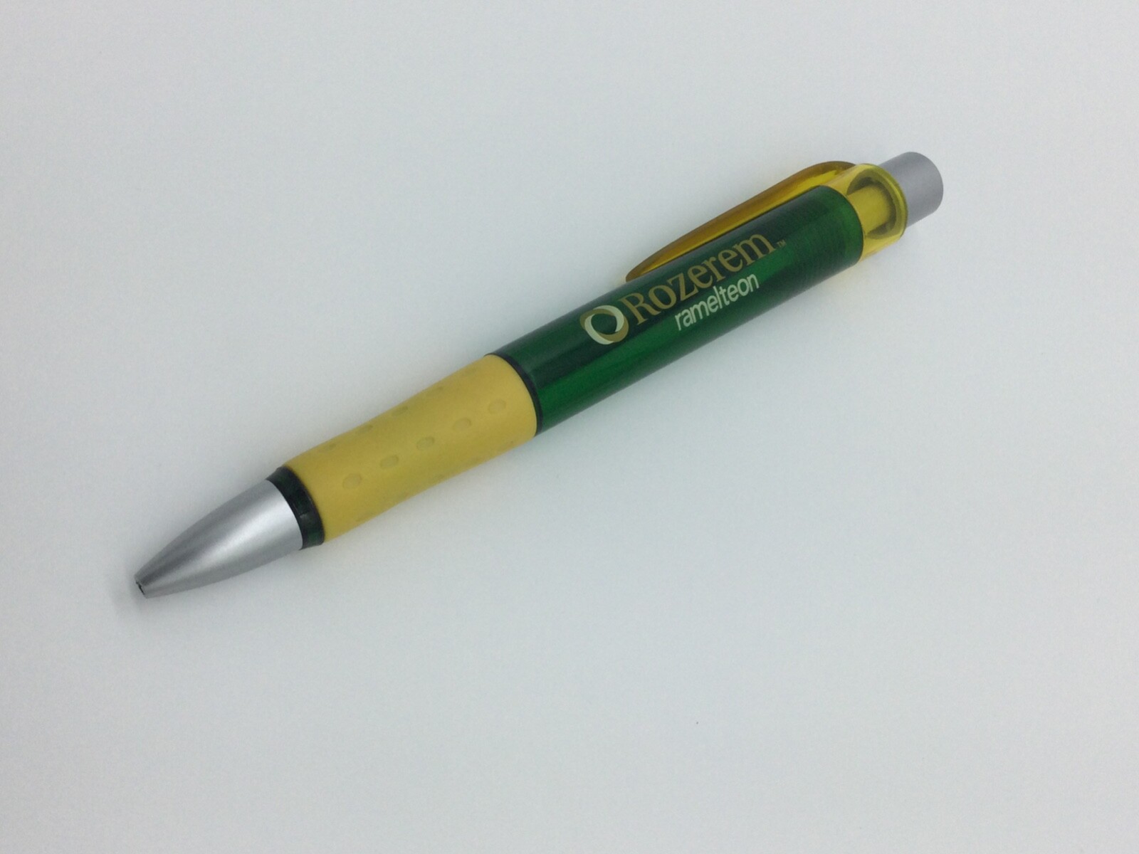 Rozerem Drug Rep Pen Oversized Plastic Pen Rubber Grip Brand New