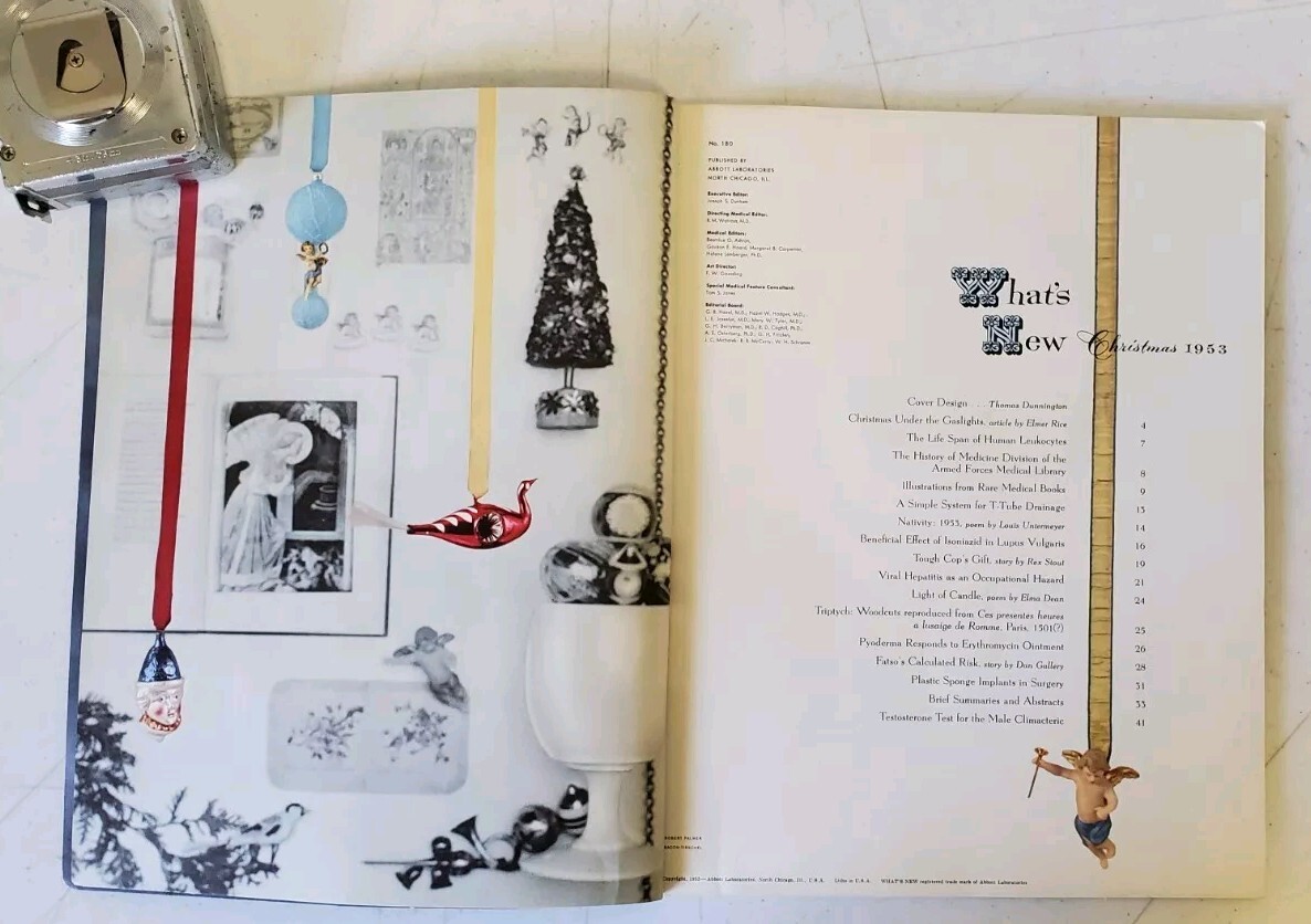 Vintage 1953 Abbott Laboratories Christmas What’s New Booklet