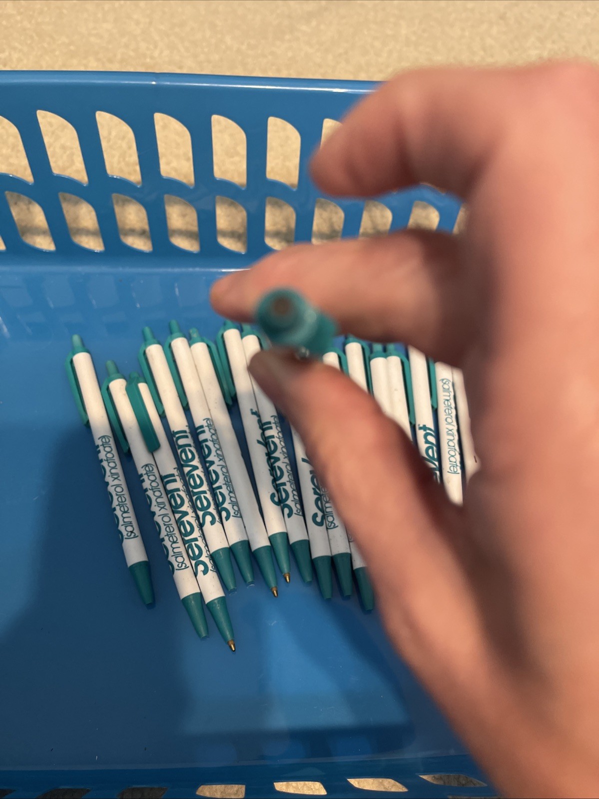VTG Serevent Drug Rep Pen Collectible Plastic Advertisement BIC Lot Of 22