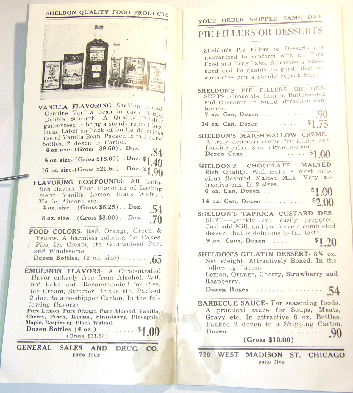 VTG 1930s DRUG STORE WHOLESALE CATALOG! DEPRESSION PRICES! CONDOMS/SHAVING/MEDS!