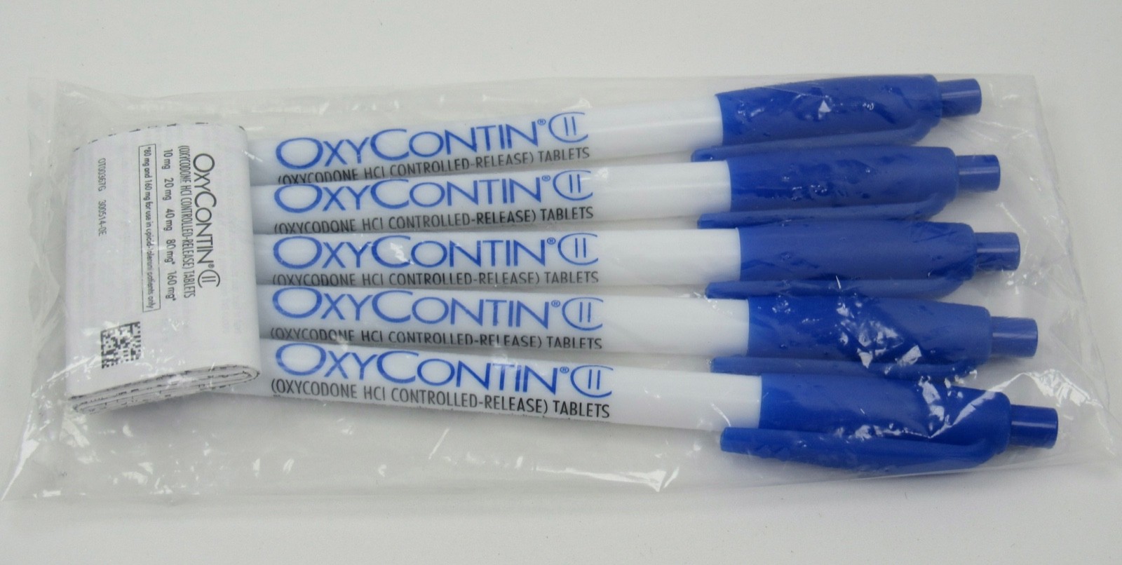 5 Oxycontin Oxycodone PENS Drug Rep Pharmaceutical Promo Sealed Original Package