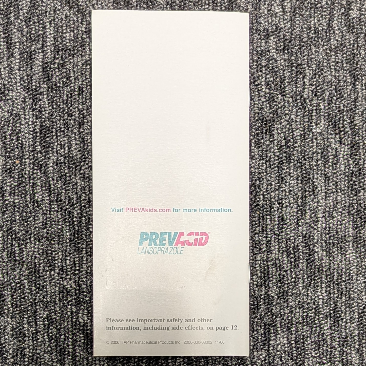 Drug Rep Pharmaceutical Adv Promo Educ Guide Booklet Collectible Prevacid by TAP