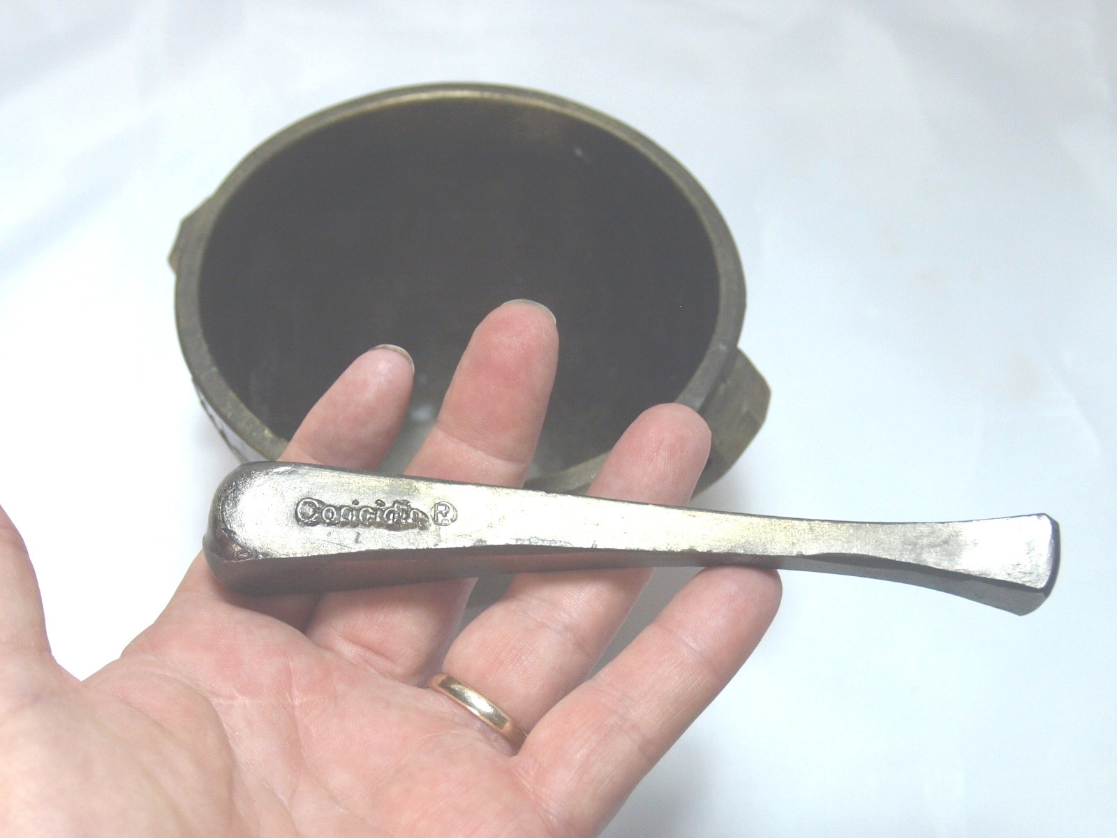 Rx Pharmacy Class 1973 Secundum Artem Brass Mortar and Pestle Schering