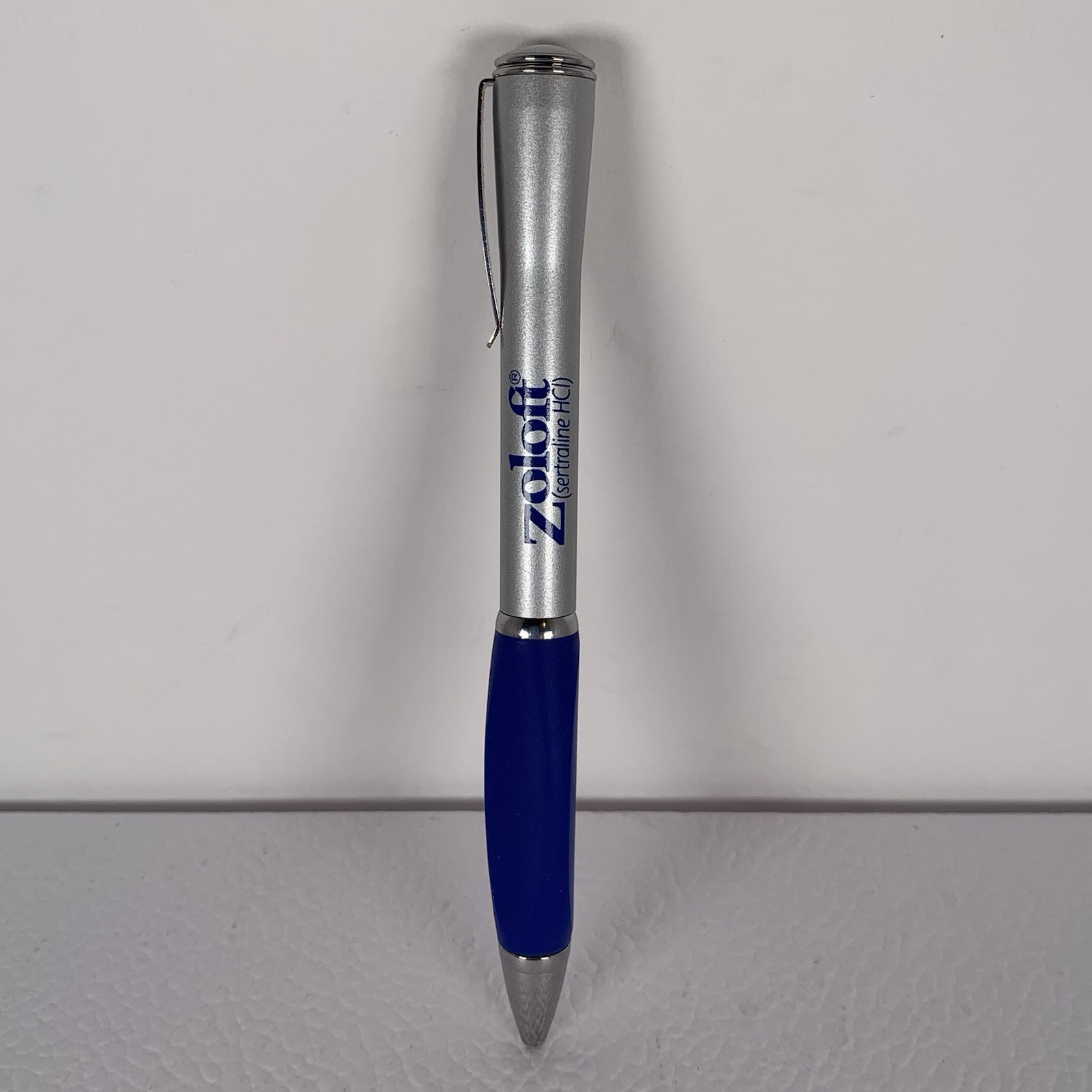 Zoloft Twist Heavy Metal Pen Drug Rep Pharmaceutical Promo Original Owner Works