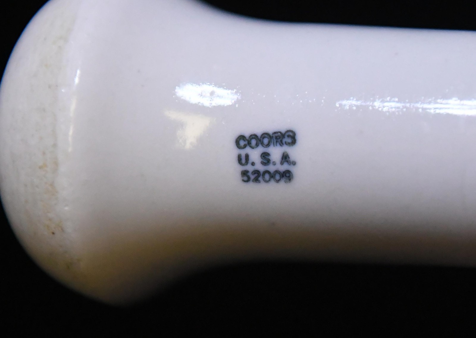 LARGE COORS 52009 PESTLE WHITE CERAMIC