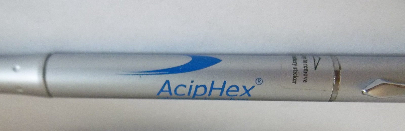 AcipHex Promotional Pen/Flashlight Metal w/Rubberized Grip – Medium Weight