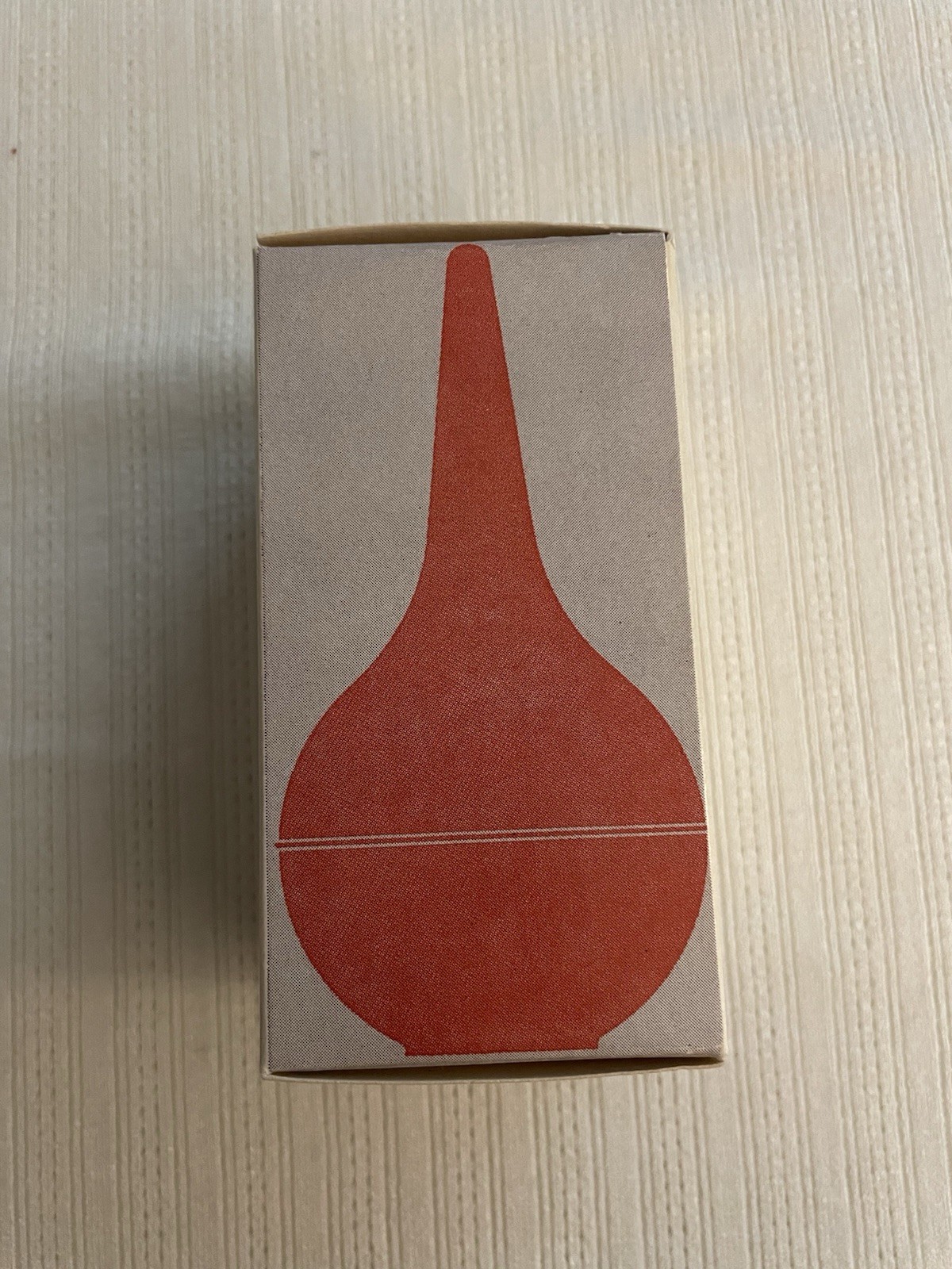 Vintage Davol Reusable Rubber Ear Syringe 2 oz Red original box, MPN 527