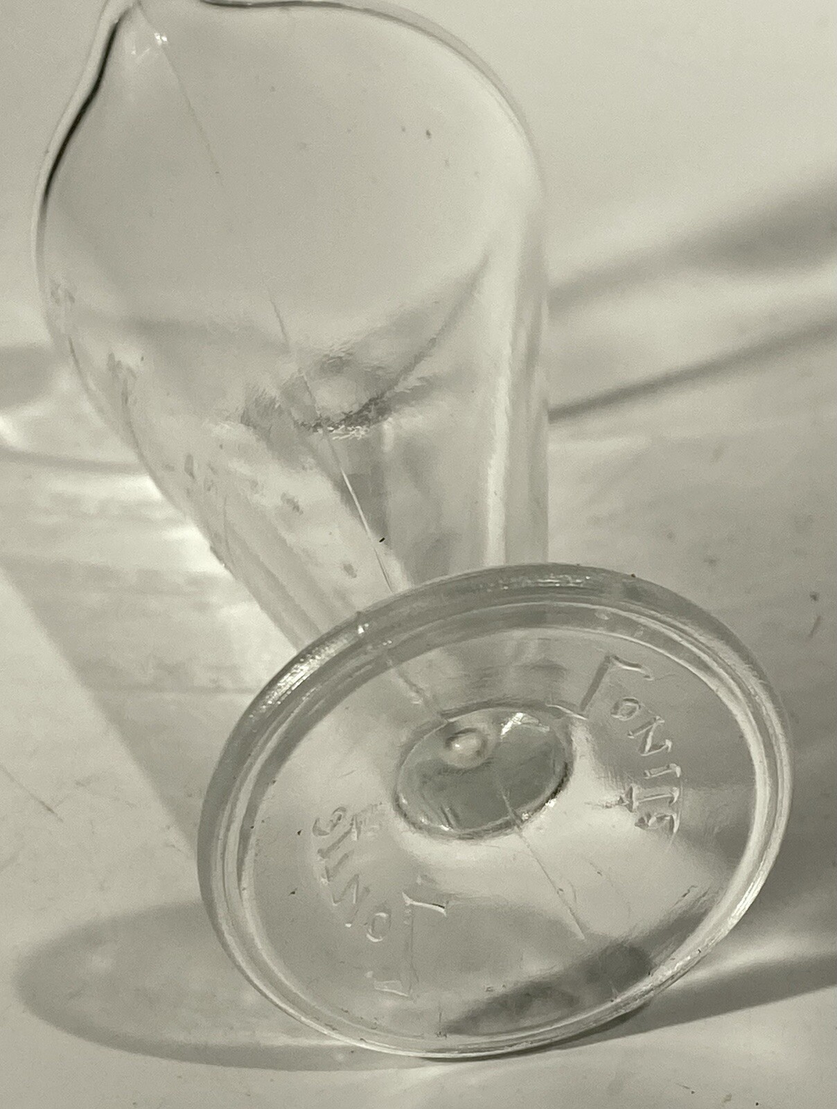 Zonite 2 Tablespoon Glass Apothecary Measuring Cup/Beaker w/ Spout & Base