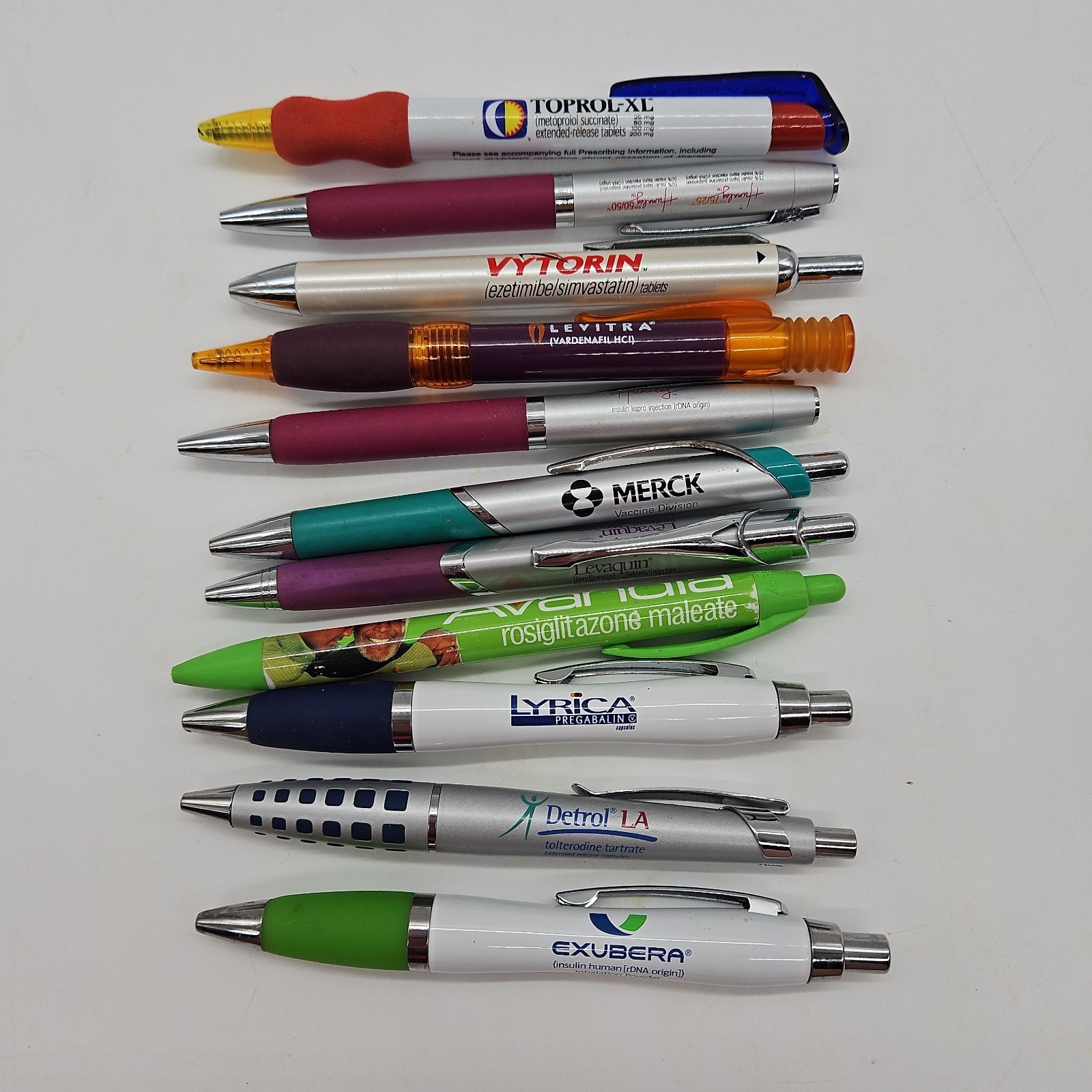 Lot of 11 PENS Drug Rep Pharmaceutical Promo Medical Advertising