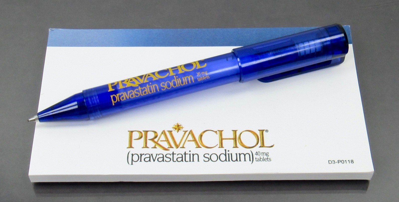 Pravachol PEN & Memo Sticky Note Pad Drug Rep Pharmaceutical Promo Advertising