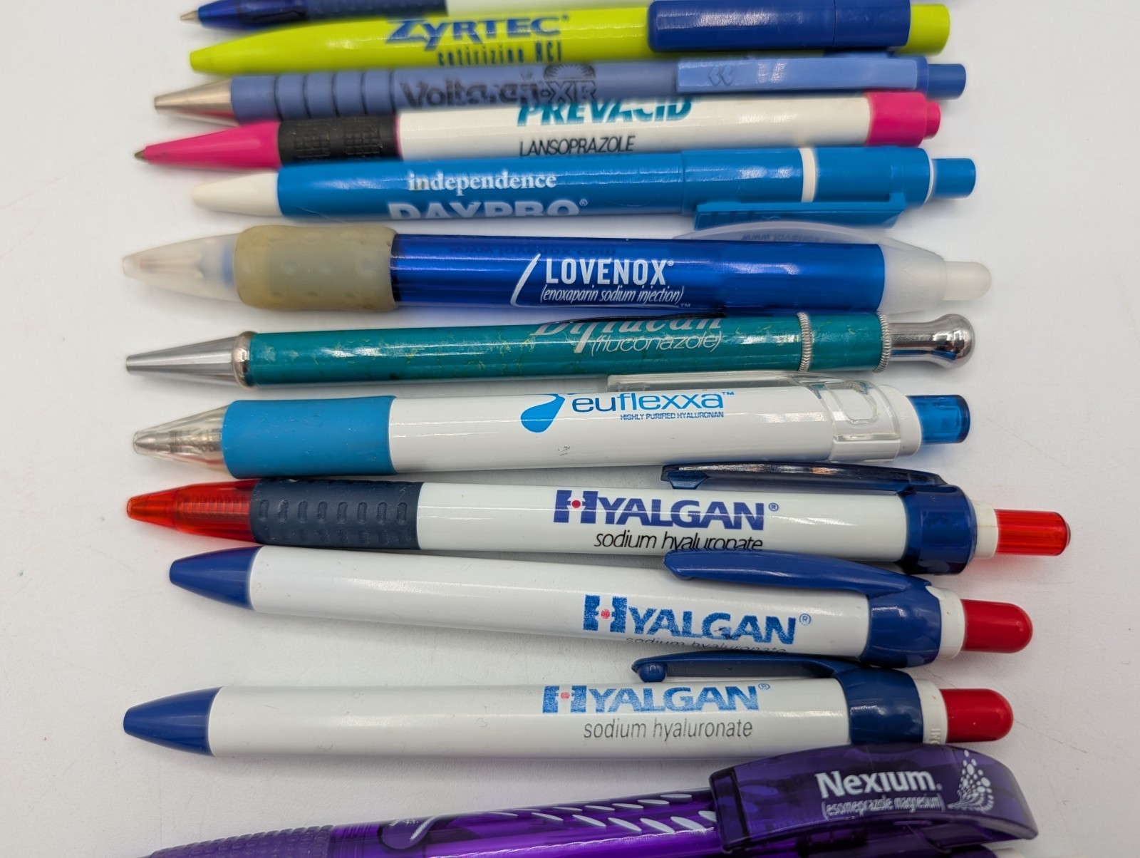 Pharmaceutical Advertising Promo Lot Of 16 Pens Ultracet Lovenox Zyrtec Prevacid