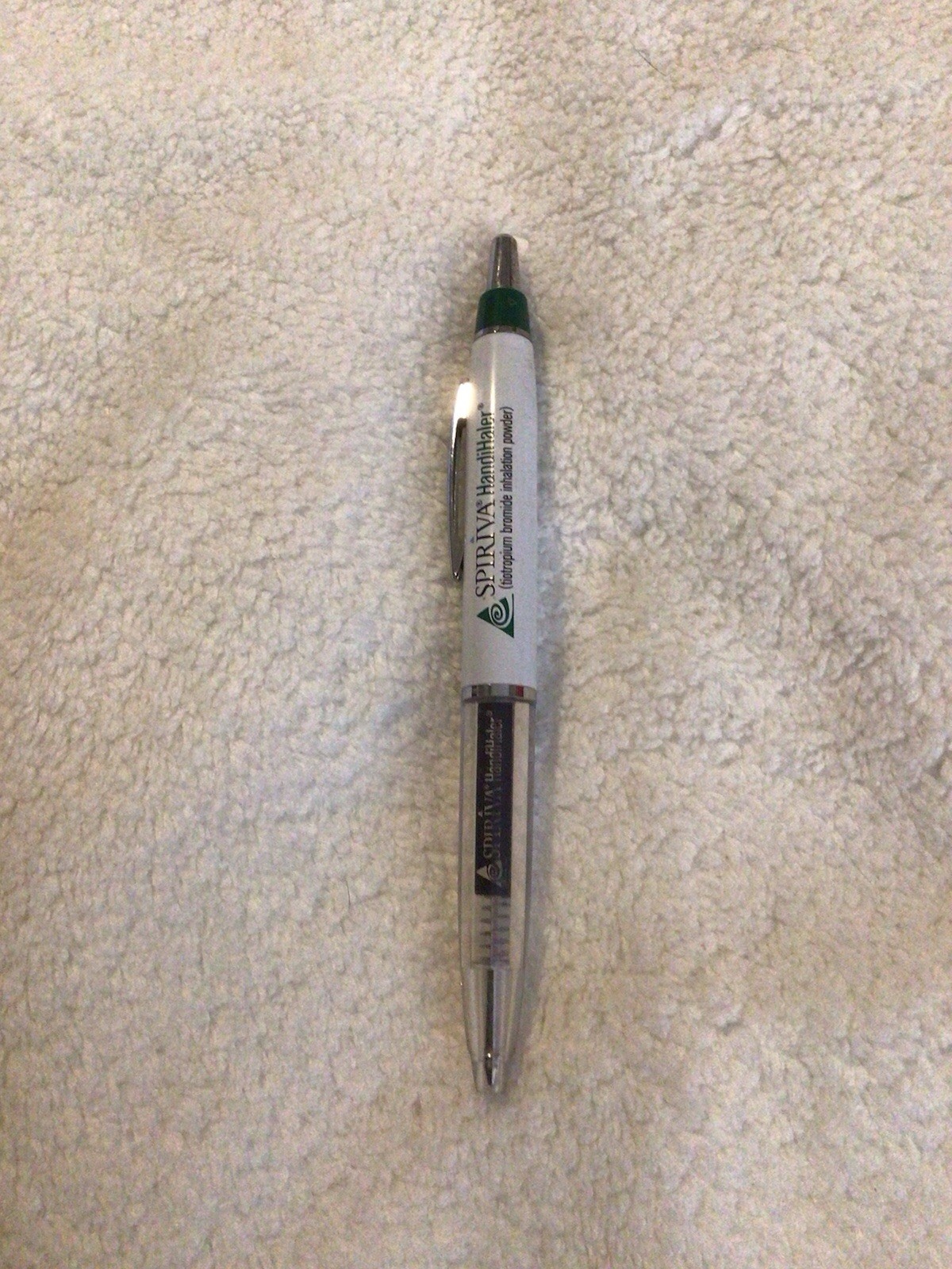 Spiriva Reprocessing Pharmaceutical Metal Pen Vintage